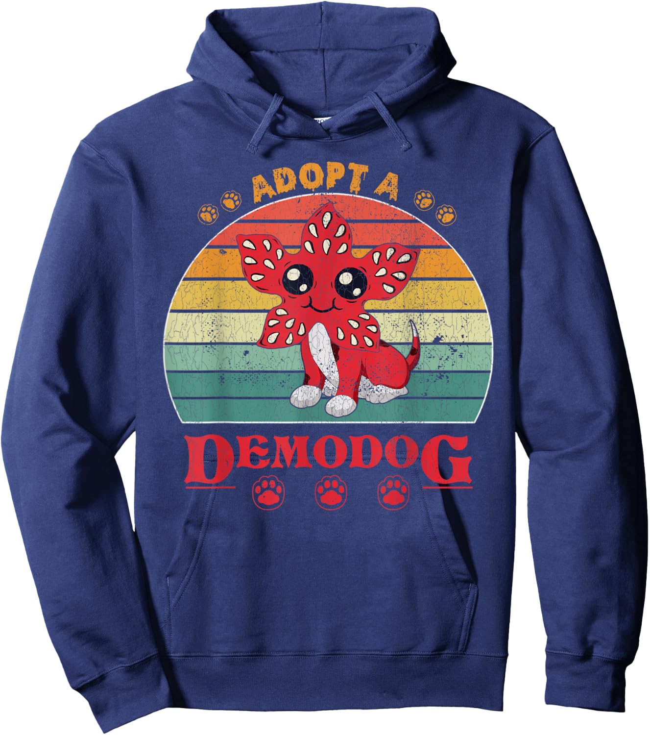 Adopt a demodog funny dog lovers Hoodie - Hoodie | Navy