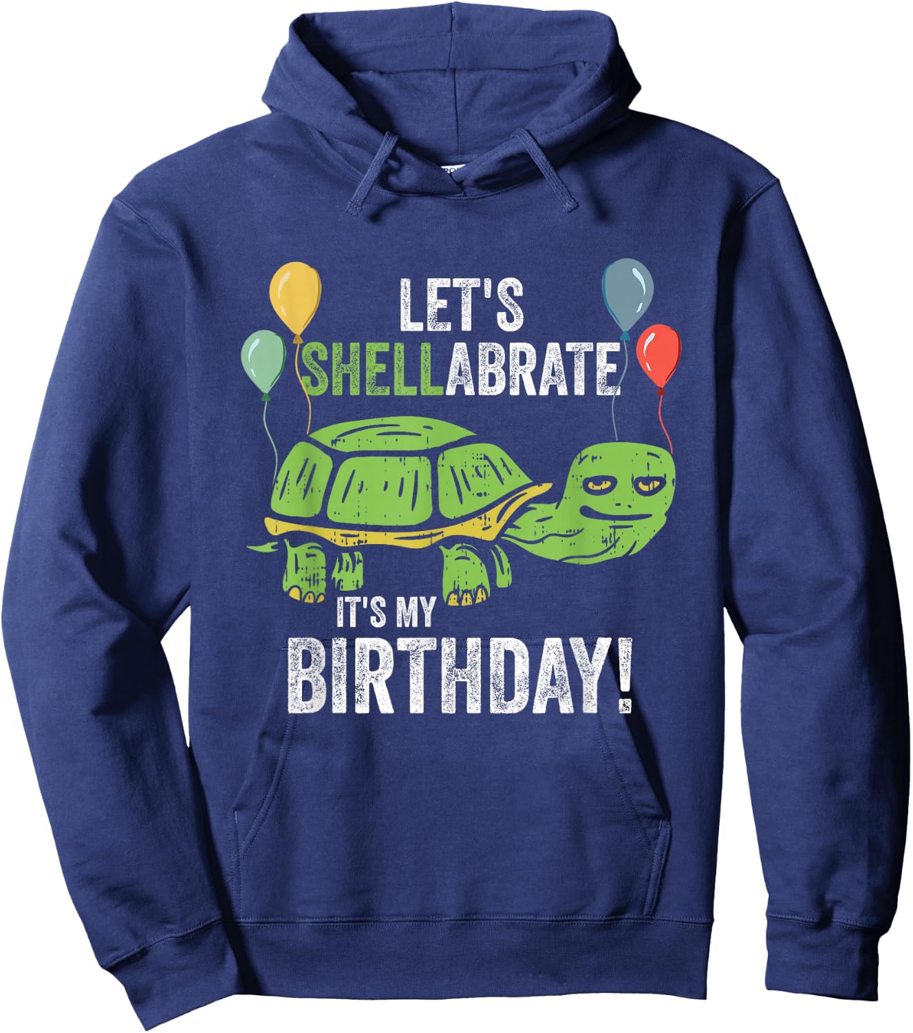 Let's Shellabrate It's My Birthday Turtle Lover Keeper Party Hoodie - Hoodie | Navy