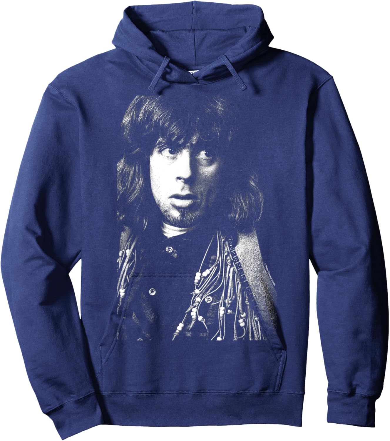 John Mayall Black And White Portrait By Everard Smith Hoodie - Hoodie | Navy