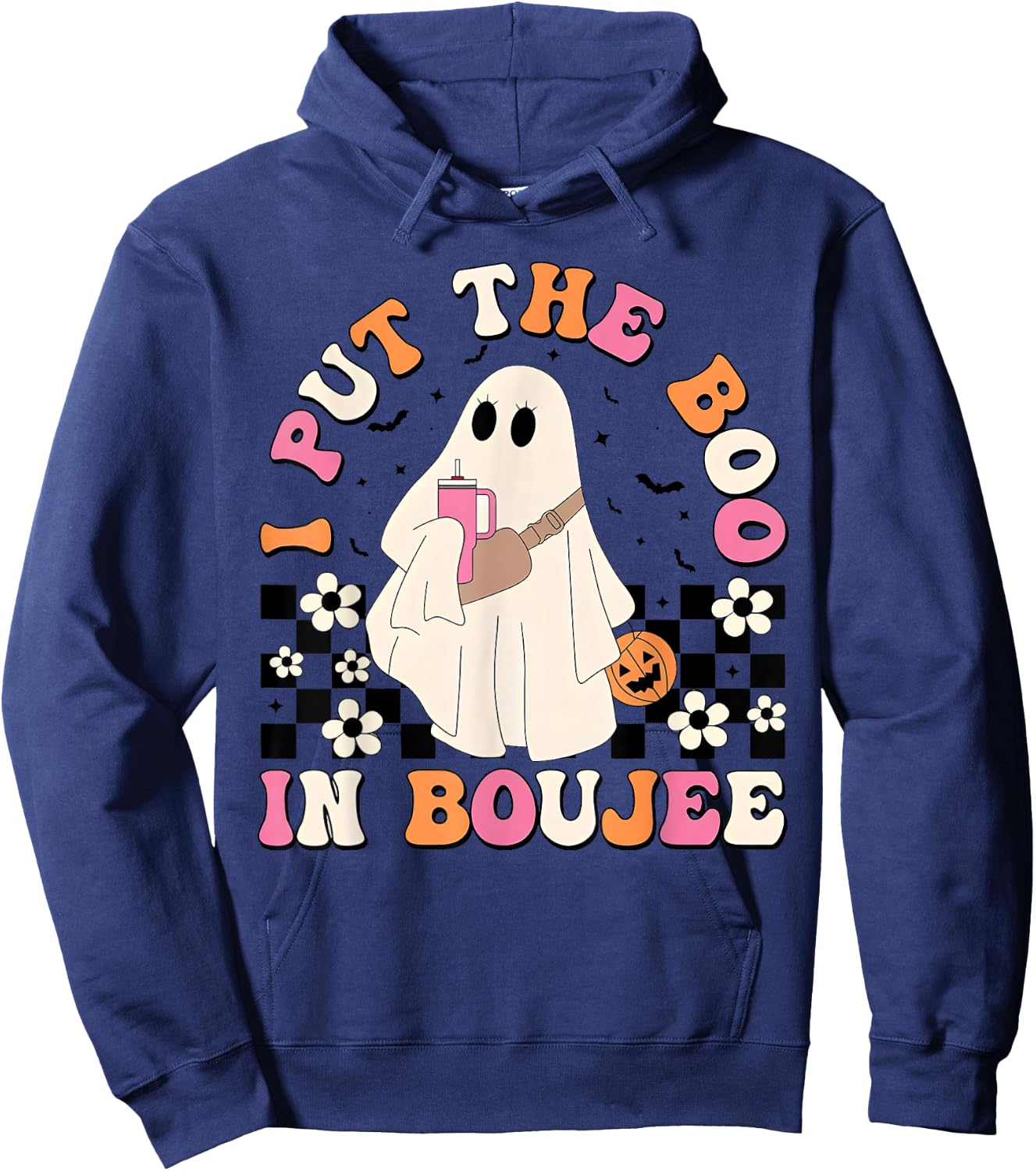 I Put Boo In Boujie Funny Halloween Costume Boujee Boo Hoodie - Hoodie | Navy