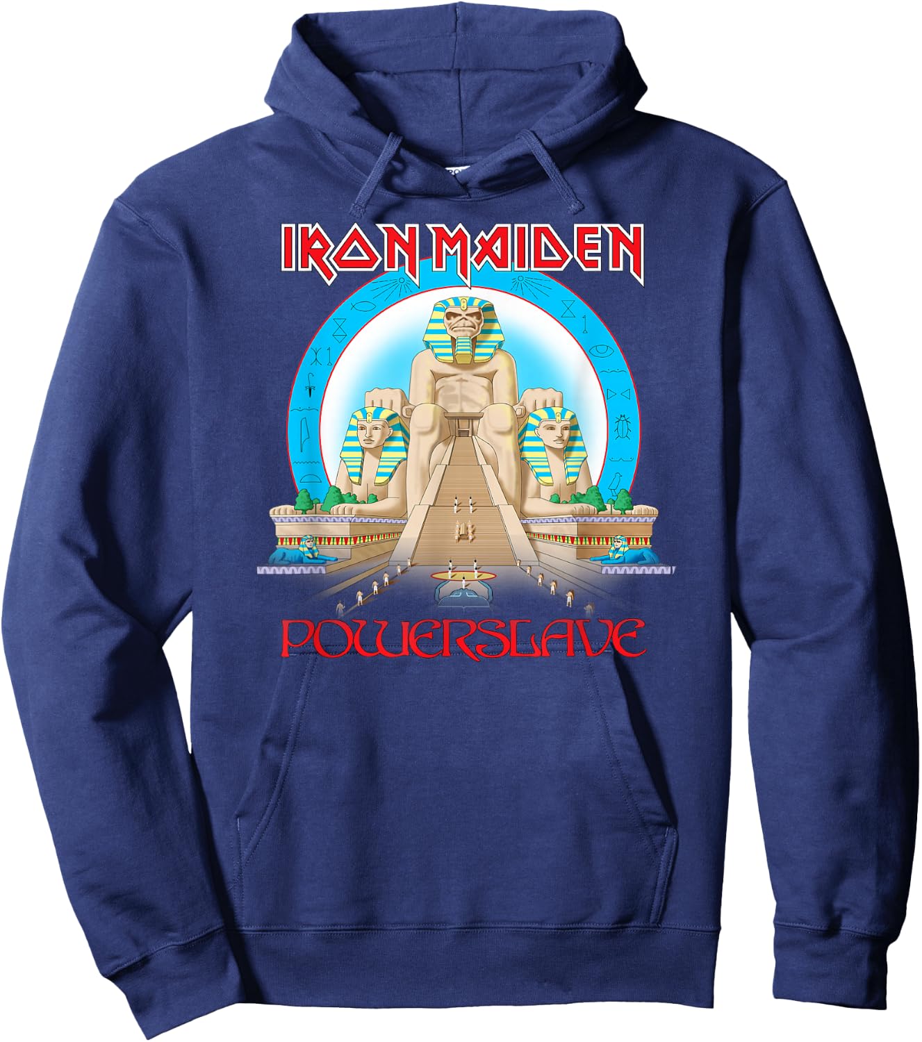 Iron Maiden - Powerslave Egypt Heather Hoodie - Hoodie | Navy