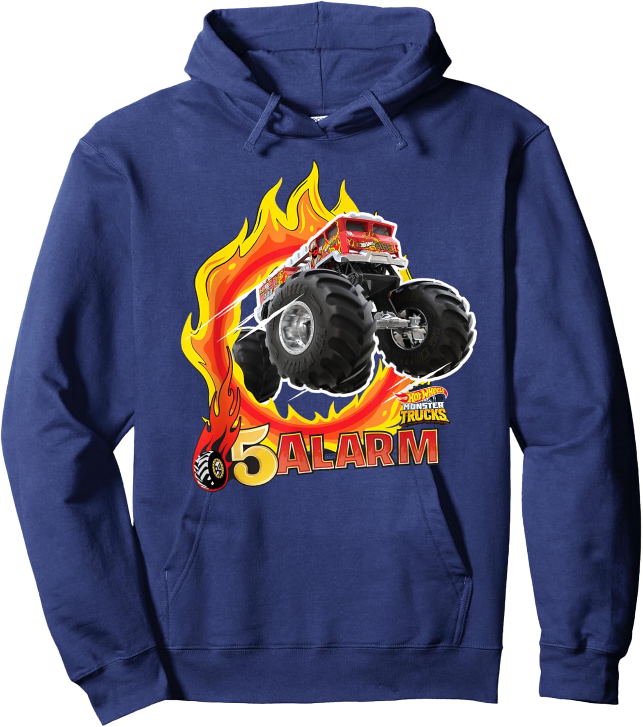 Hot Wheels Monster Trucks - 5-Alarm Hoodie - Hoodie | Navy