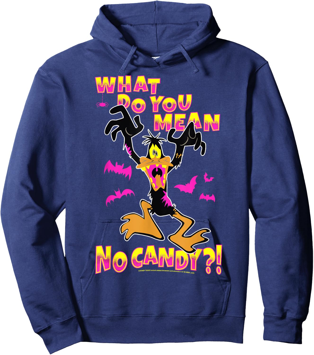 Looney Tunes Daffy No Candy Halloween Hoodie - Hoodie | Navy
