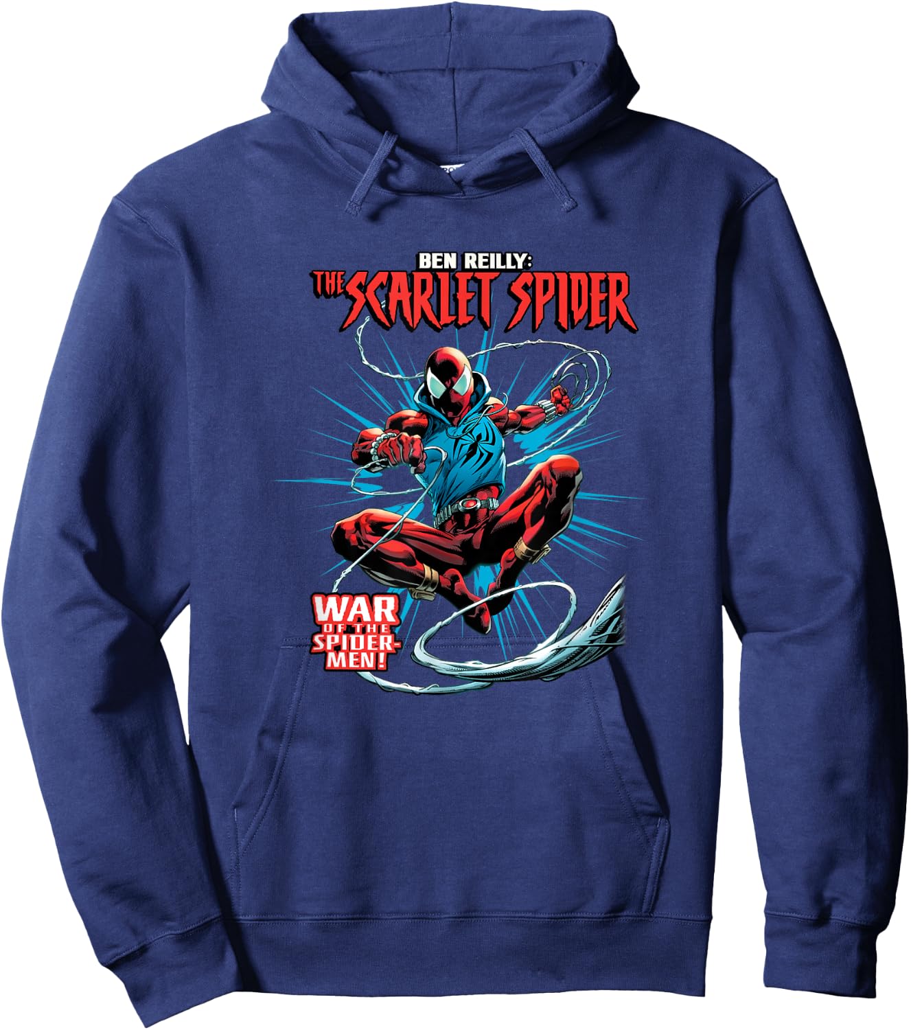 Marvel Spider-Man Ben Reilly The Scarlet Spider Epic Poster Hoodie - Hoodie | Navy