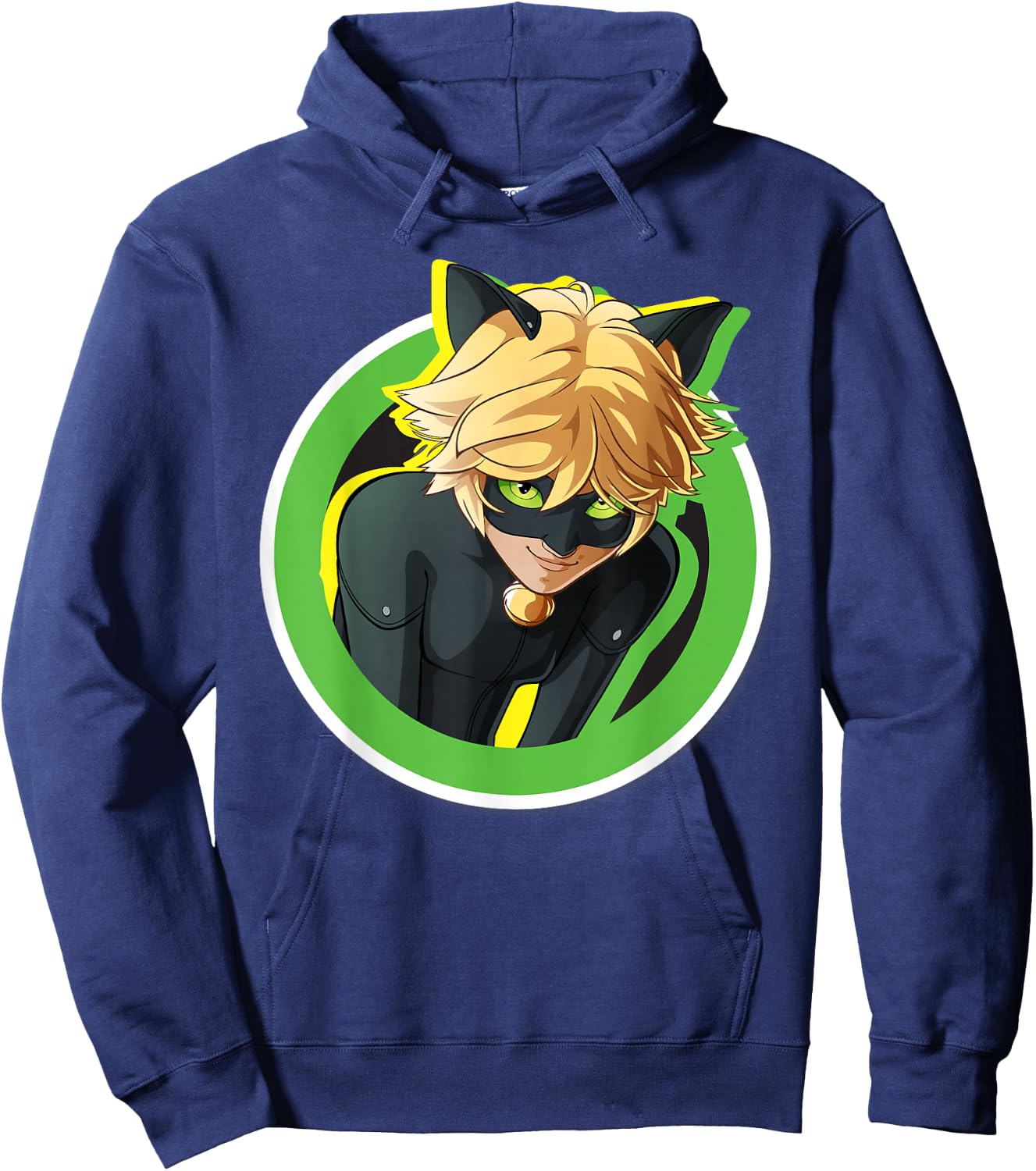 Miraculous Collection Cat Noir Badge Small Hoodie - Hoodie | Navy