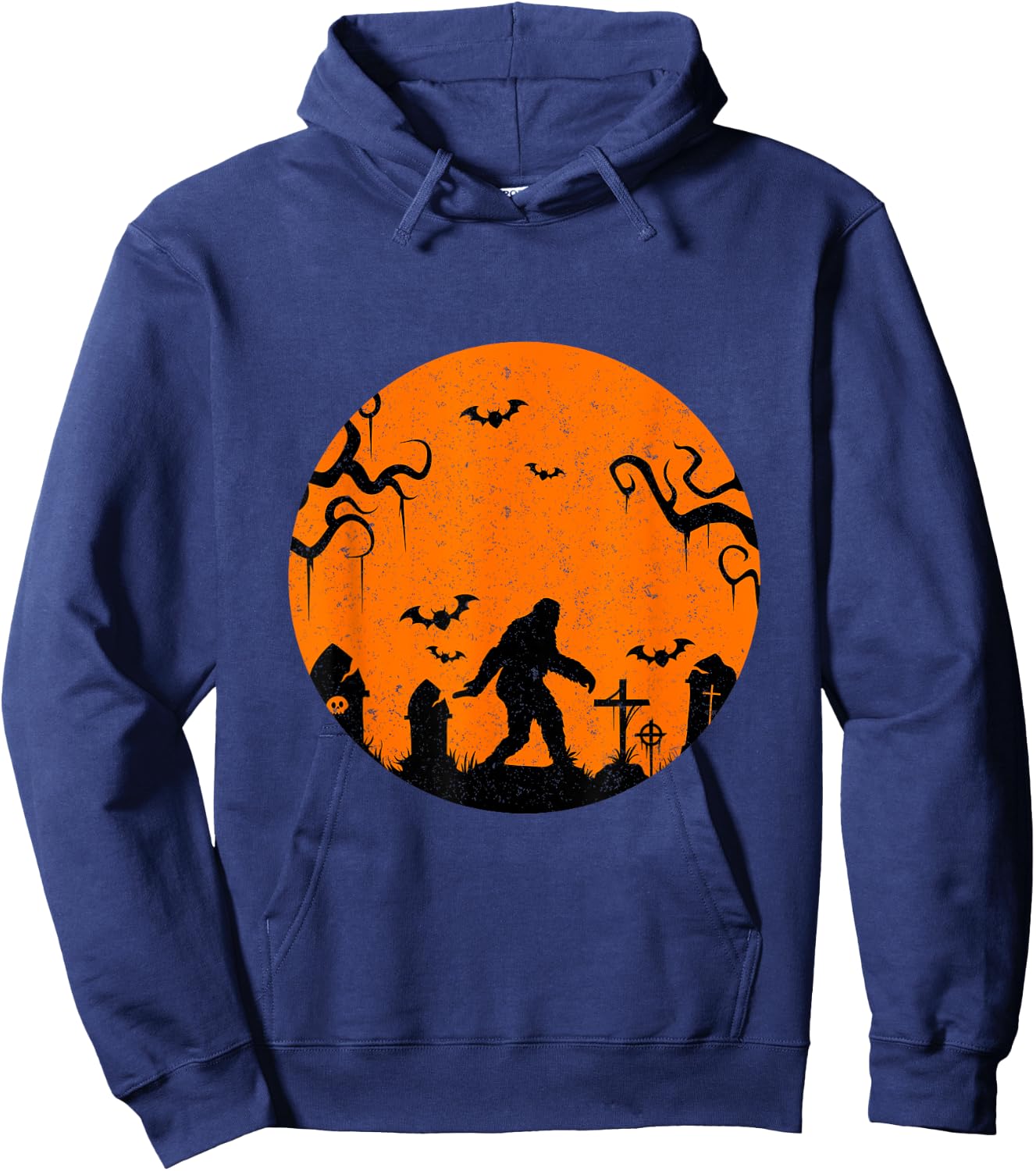 Halloween Bigfoot Sweet or Sour Monster Horror Gift Hoodie - Hoodie | Navy