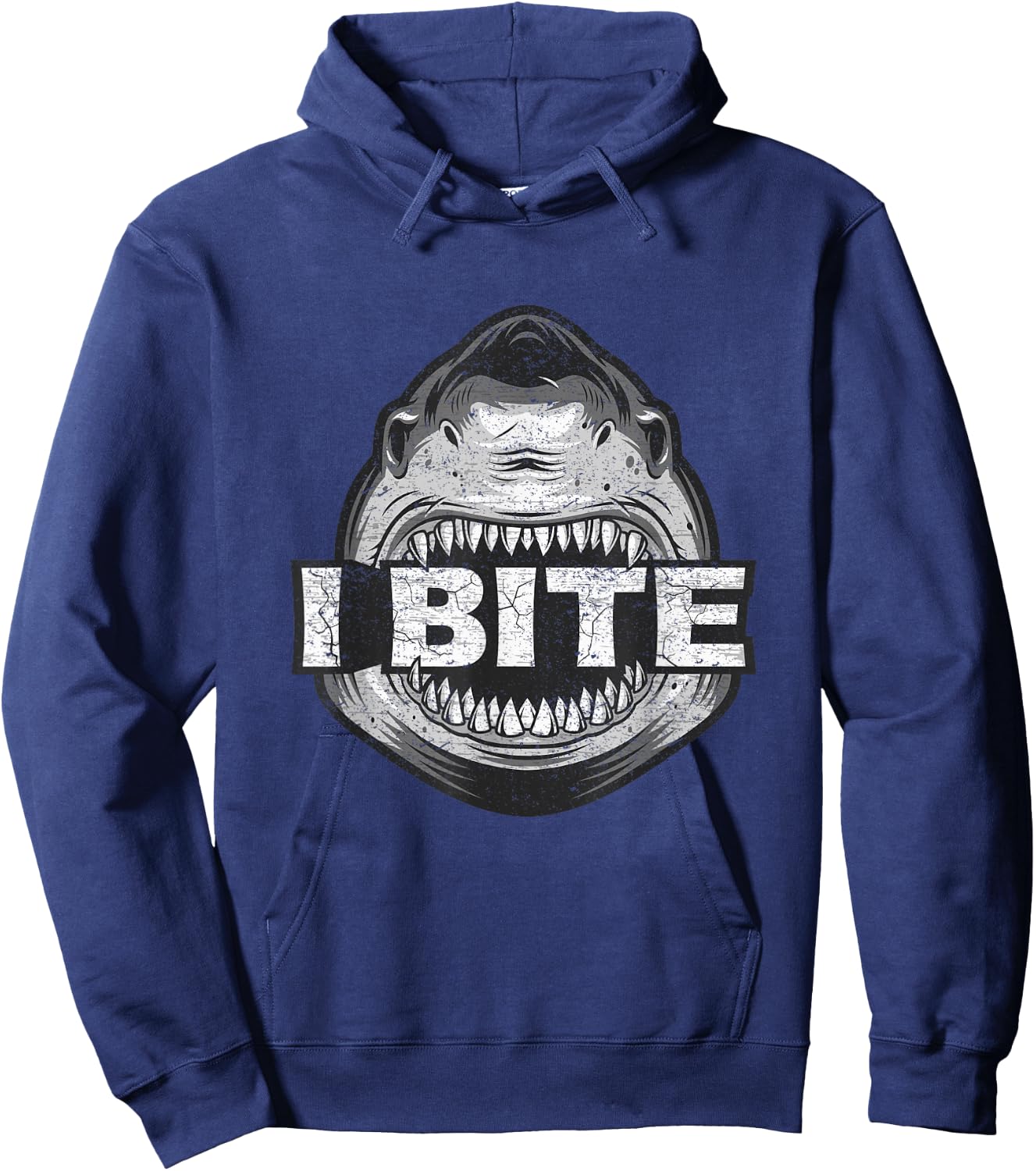 Funny Shark shirt for kids I bite Hoodie - Hoodie | Navy