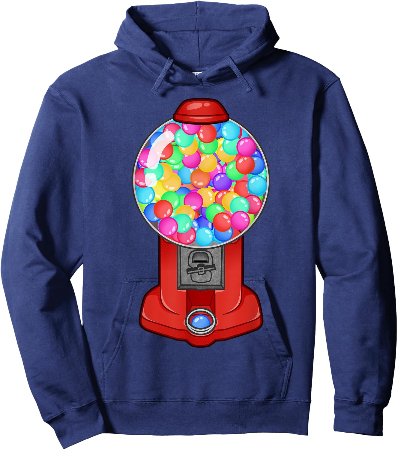 Funny Gumball Machine Halloween Gum Dispenser Easy Costume Hoodie - Hoodie | Navy