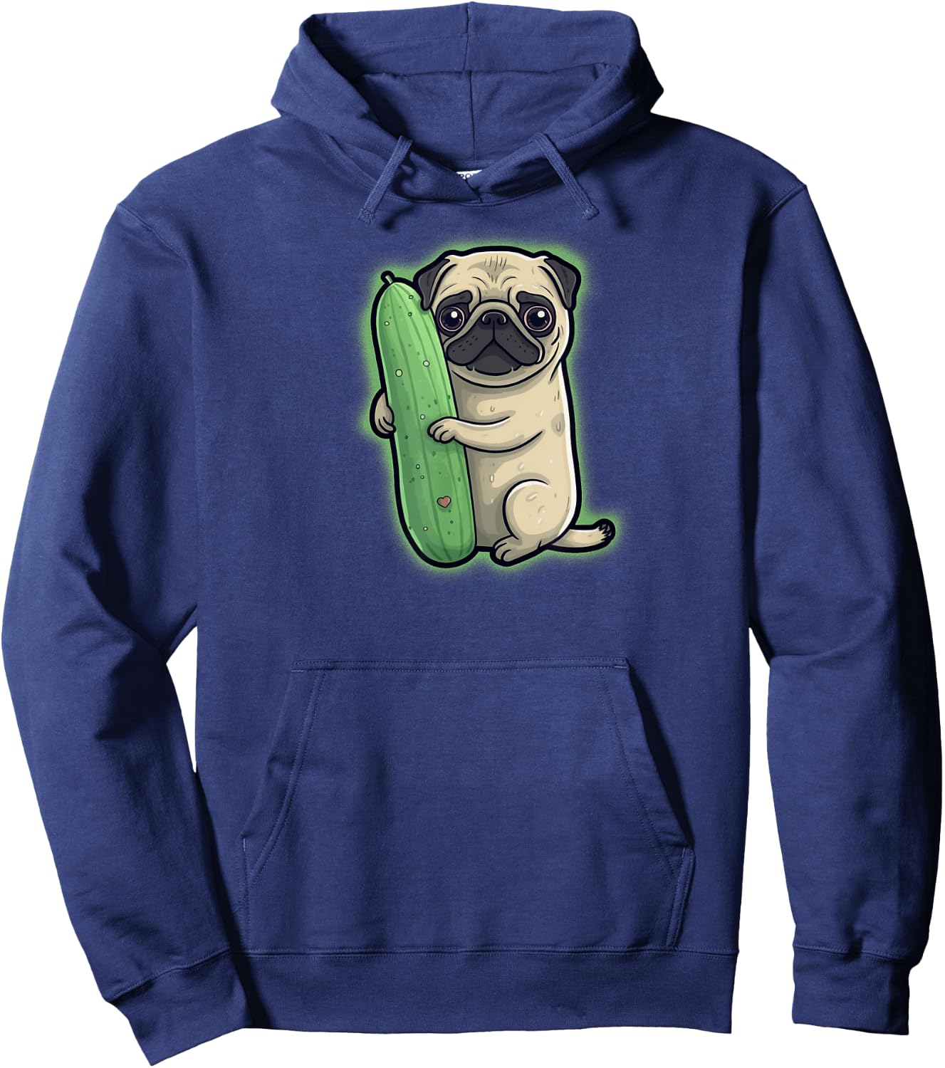 Pickle Pug Hoodie - Hoodie | Navy