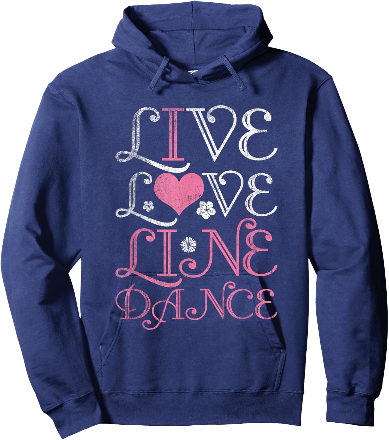 Live Love Line Dance Hoodie - Hoodie | Navy