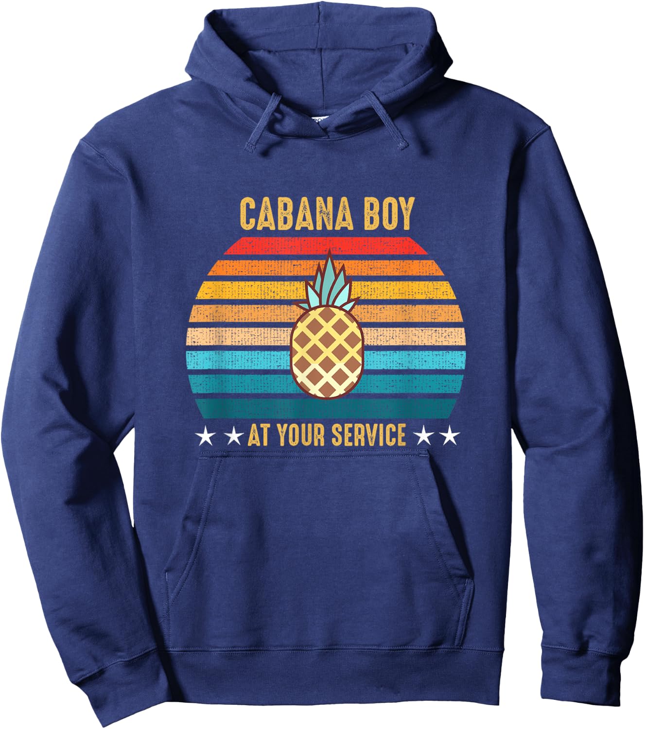 Cabana Boy At Your Service Pool Party Gift Hoodie - Hoodie | Navy