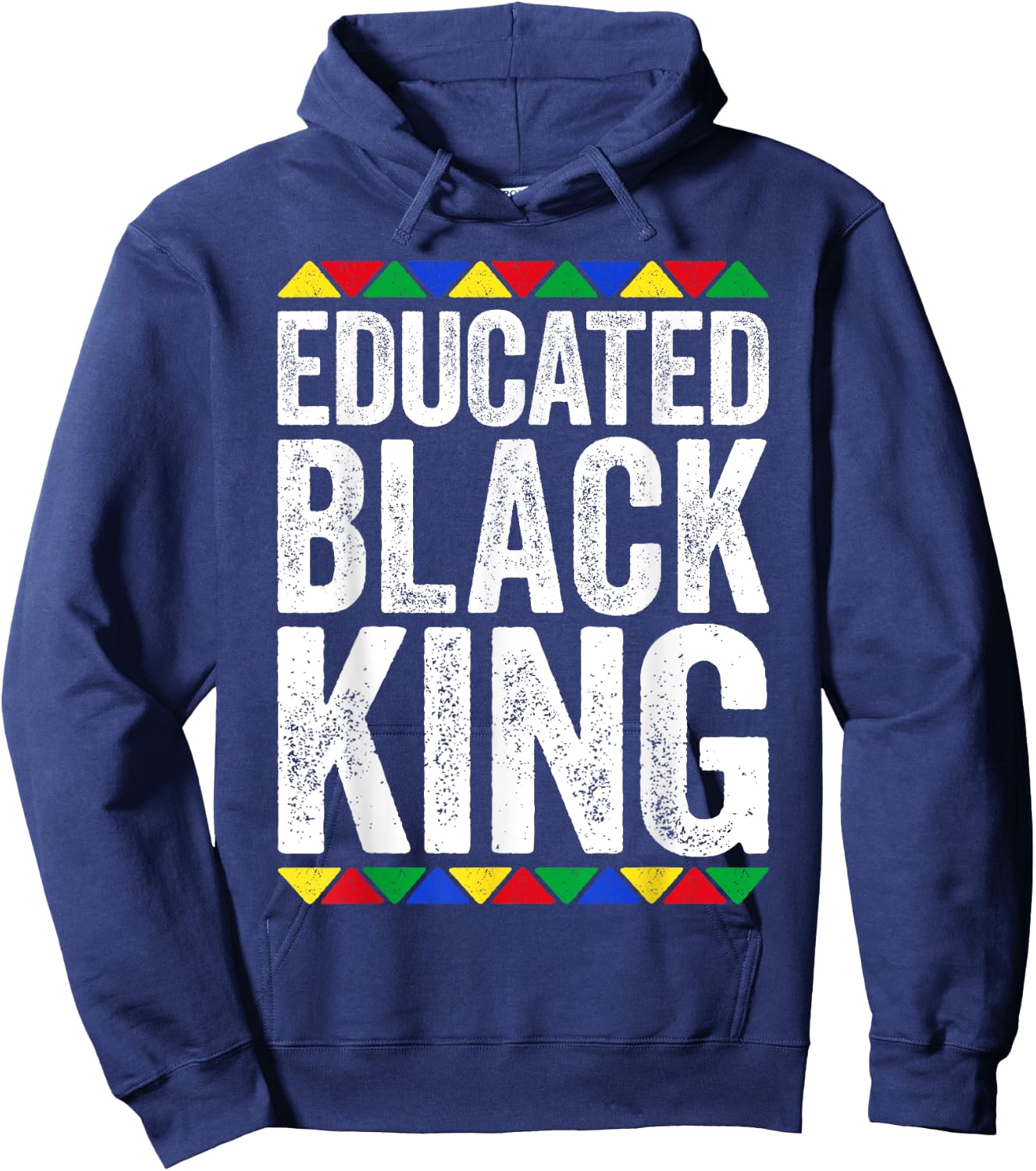 Educated Black King Shirt Black History Month Hoodie - Hoodie | Navy