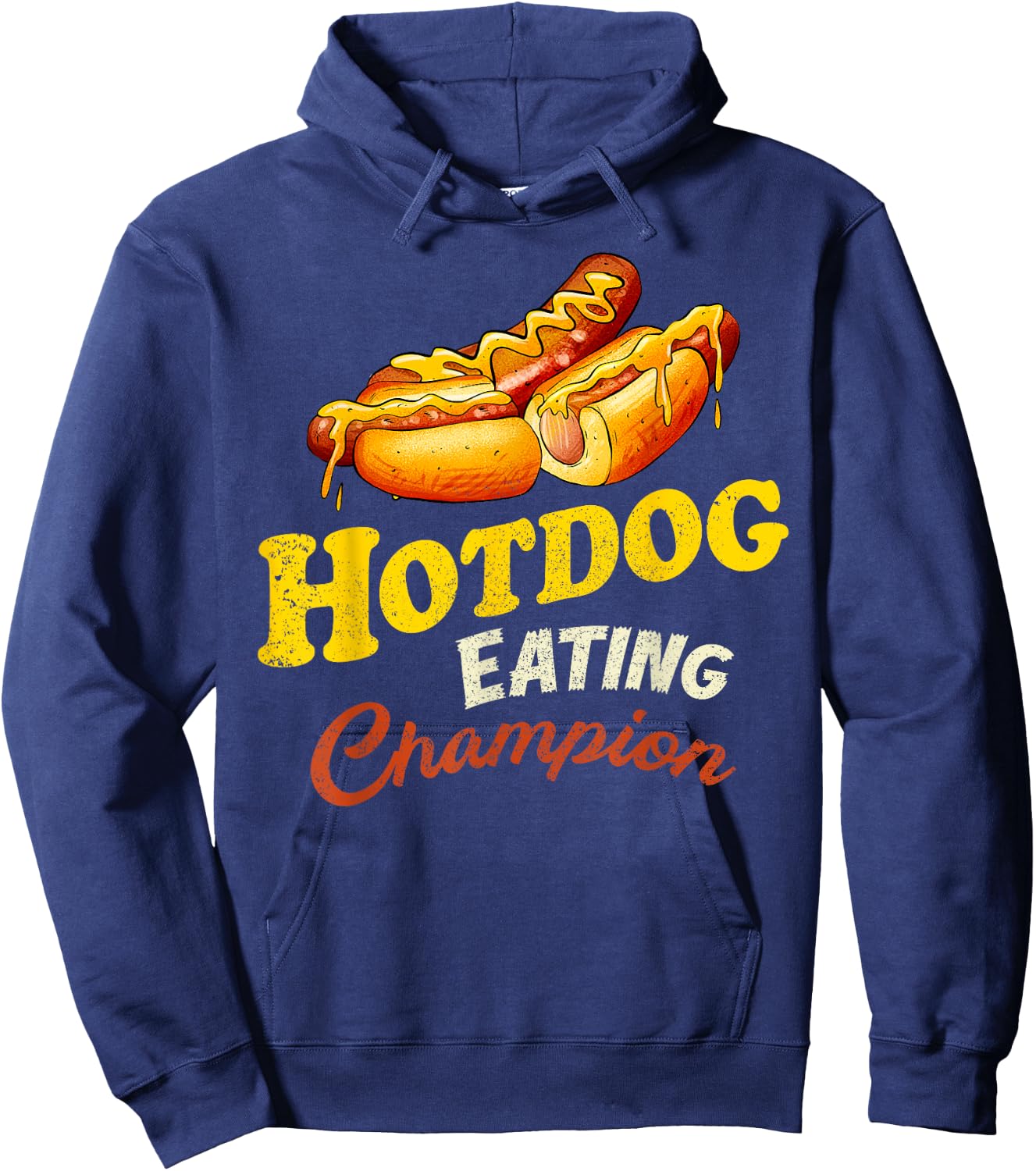 Hot Dog Eating Champion Funny Gifts For Hot Dogs Lover Hoodie - Hoodie | Navy