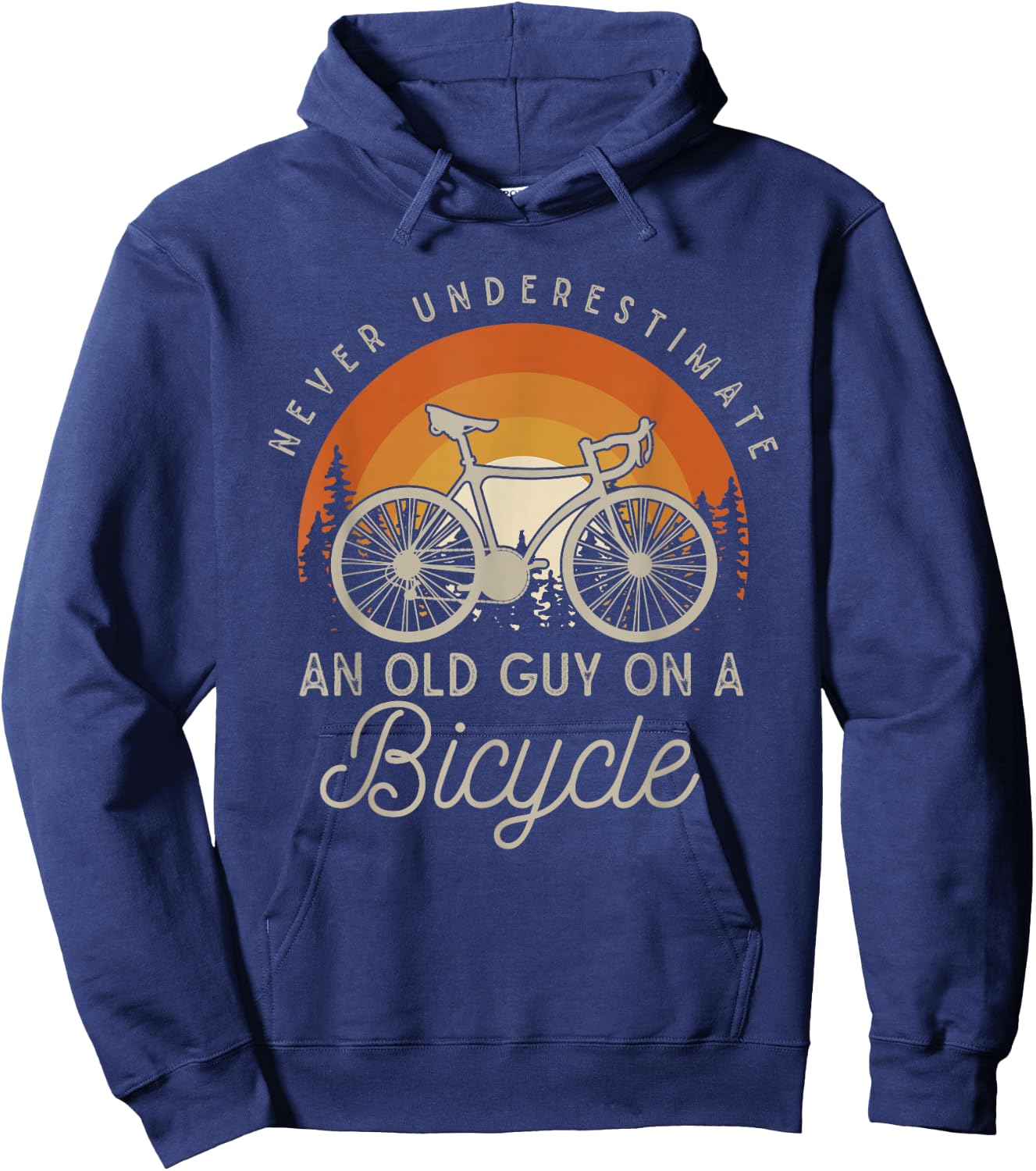 Cyclists Retirees Biker Retirement Gift Bicycle Hoodie - Hoodie | Navy