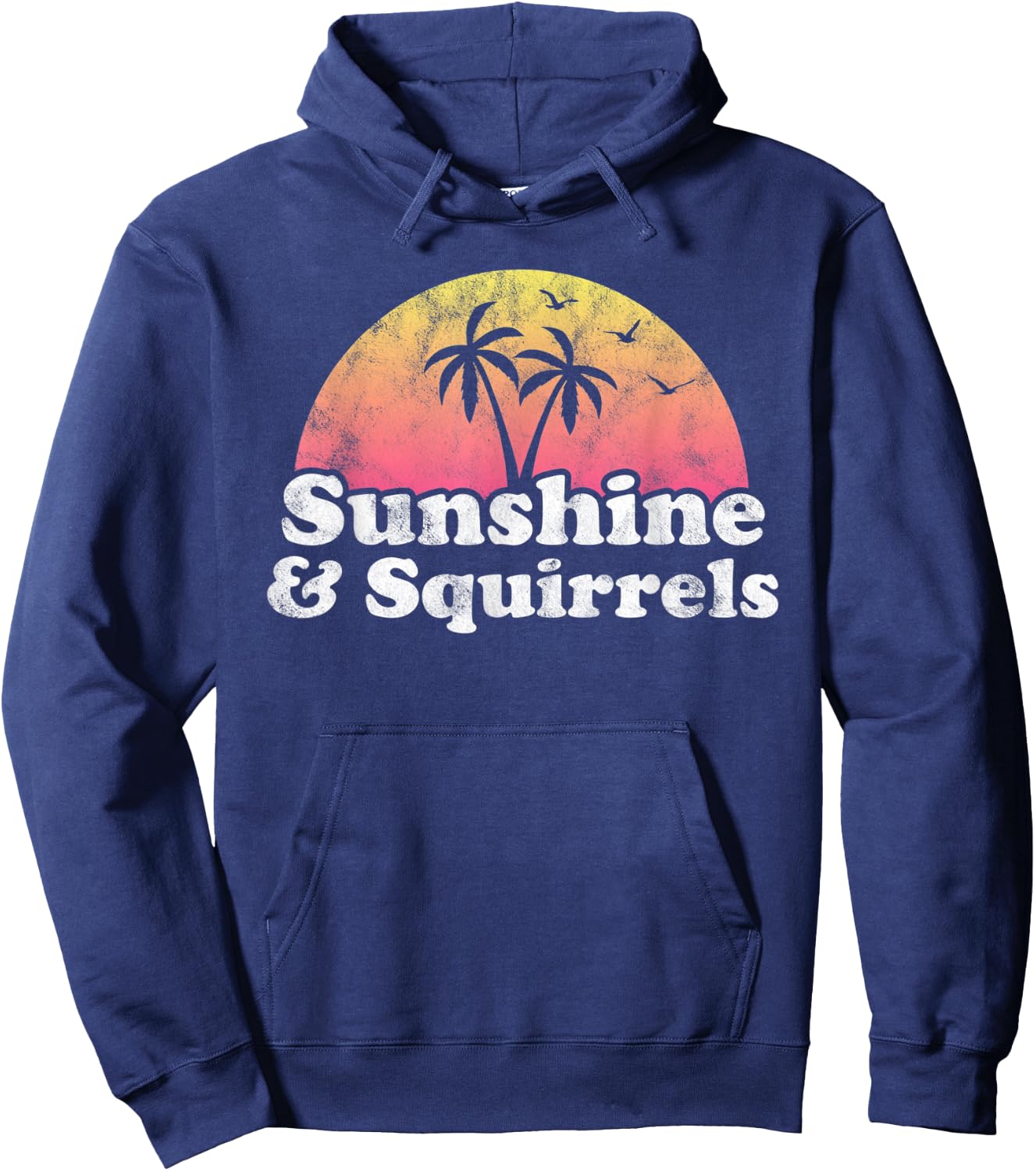 Squirrel Gift - Sunshine and Squirrels Hoodie - Hoodie | Navy