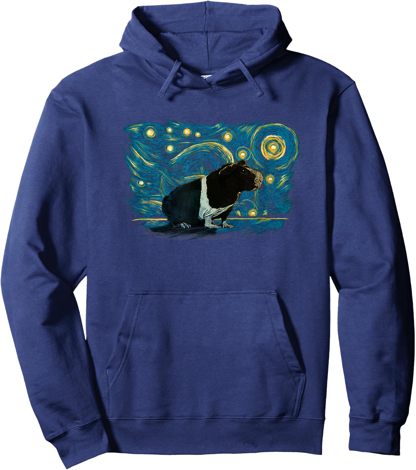 Retro Vintage Style Skinny Pig Hoodie - Hoodie | Navy