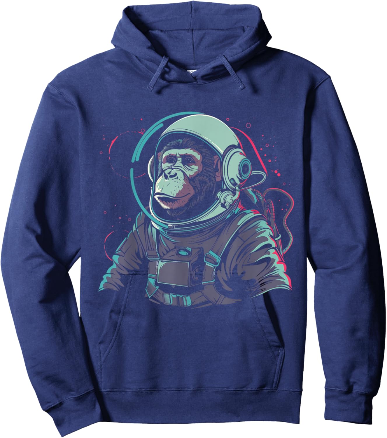 Astronaut Monkey Chimpanzee Chimpanzee Space Suit Funny Hoodie - Hoodie | Navy