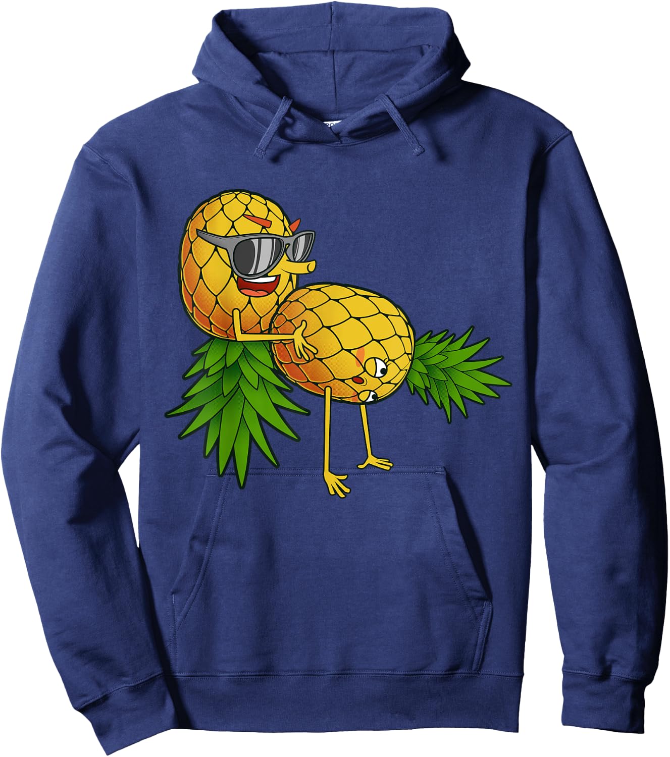 Funny Upside Down Pineapple Swinger Gift and Men Small Hoodie - Hoodie | Navy