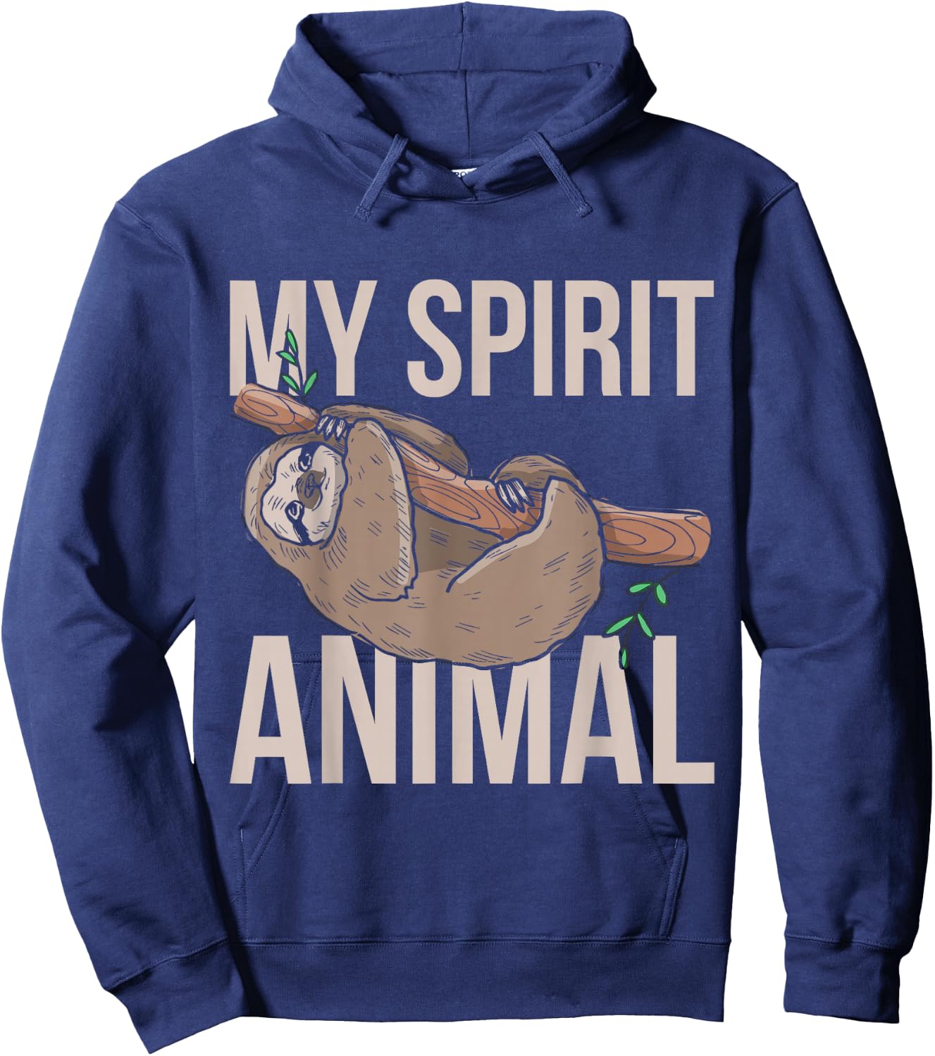 My Spirit Animal Sloth Hoodie - Hoodie | Navy