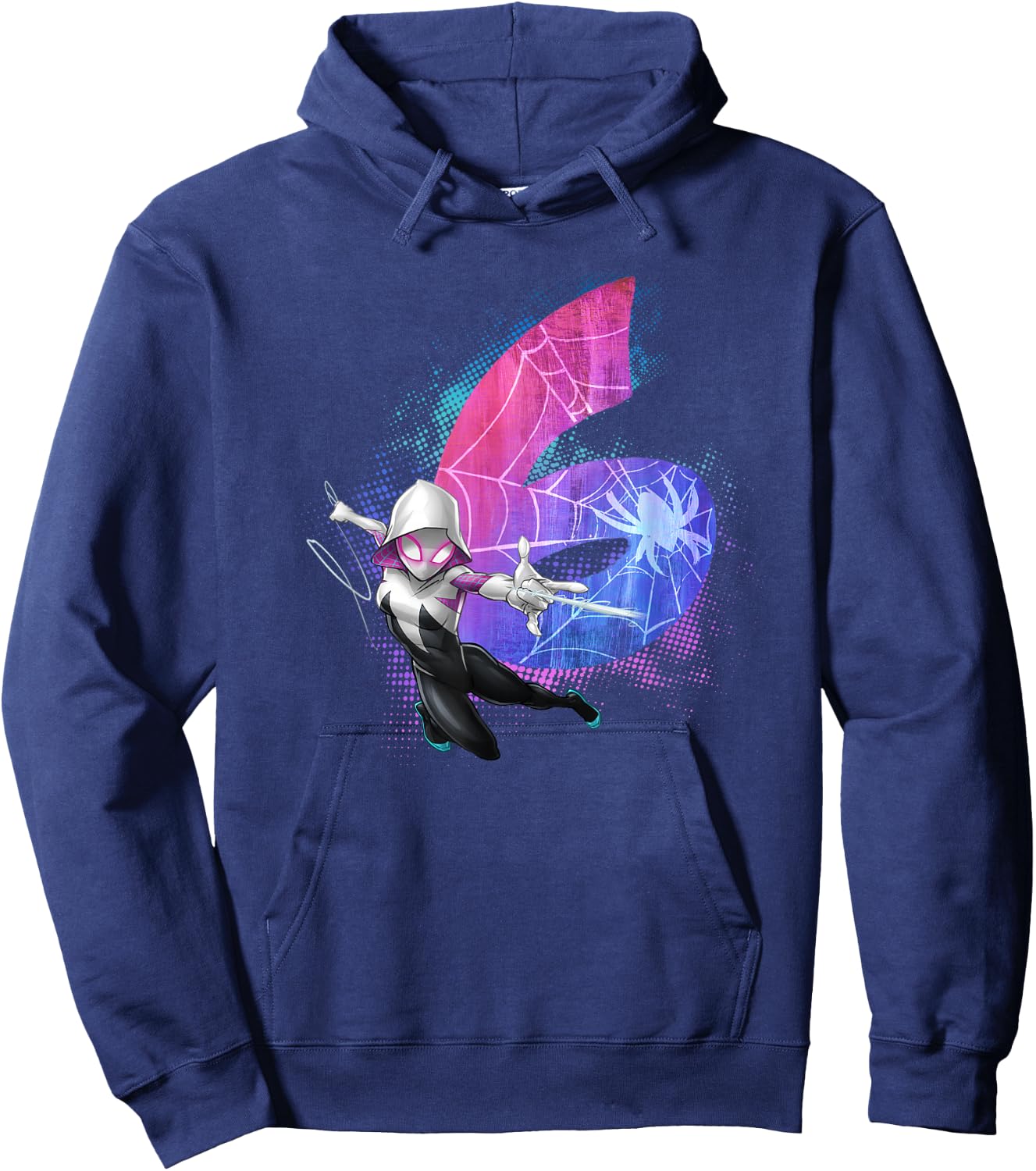 Marvel Ghost-Spider Gwen Stacy 6th Birthday Graphic Hoodie - Hoodie | Navy