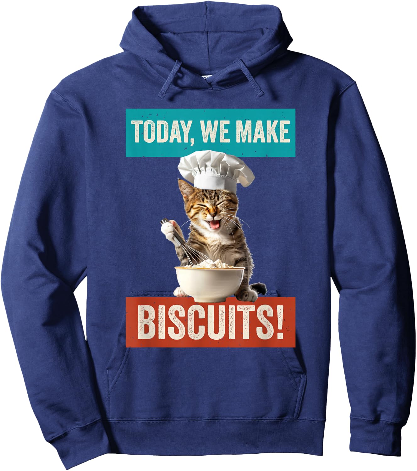 Cat Make Biscuits Funny Cat Baker Kitten Cook for Cat Owner Hoodie - Hoodie | Navy