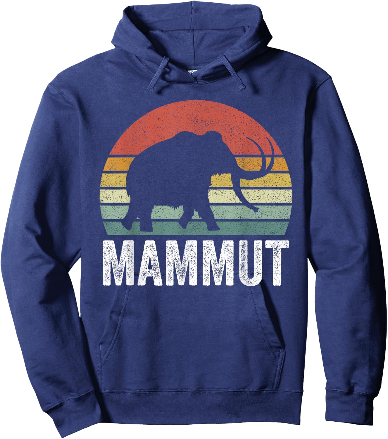 Vintage Retro Sunset Mammut Hoodie - Hoodie | Navy
