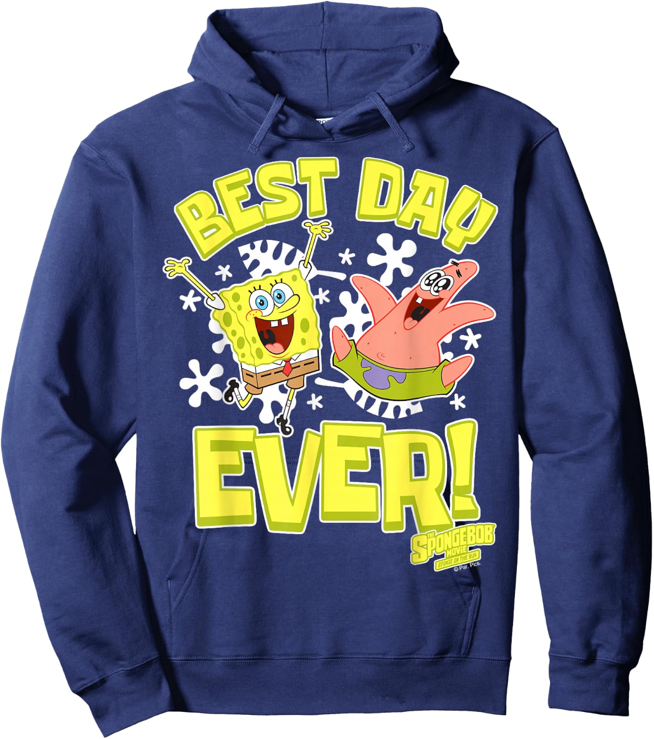 Sponge On The Run Patrick & Spongebob Best Day Ever Hoodie - Hoodie | Navy