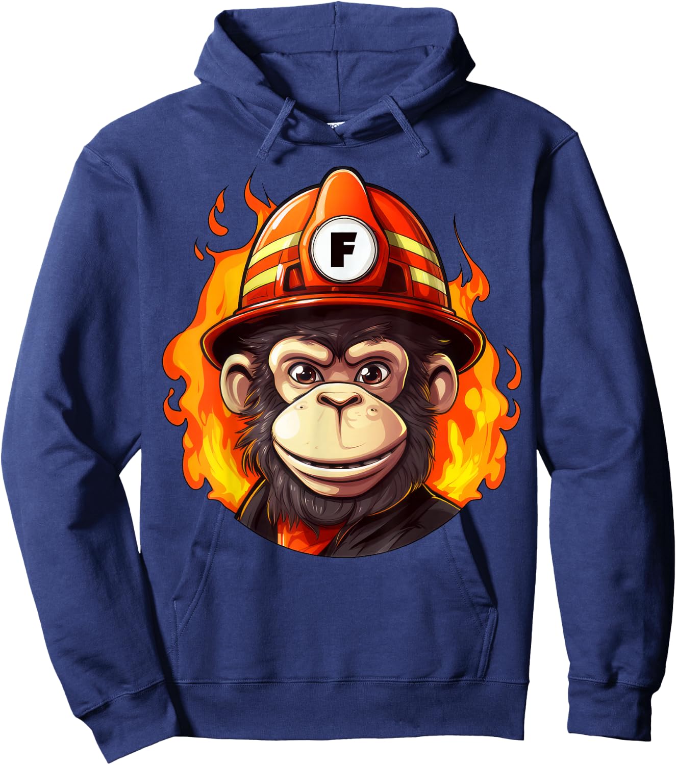 Fire Brigade Monkey Hoodie - Hoodie | Navy