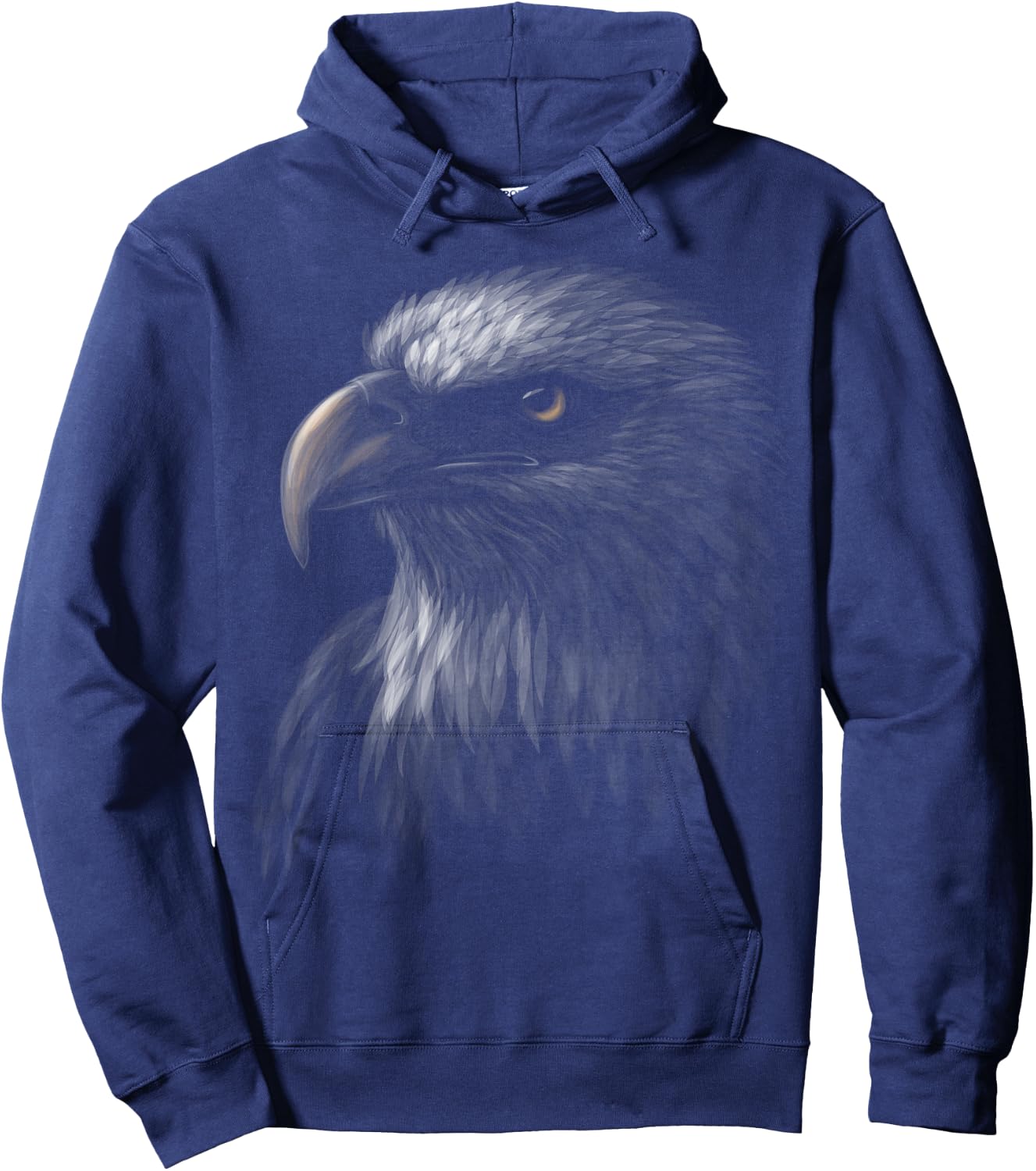 Cute Bald Eagle Head Black Art for Lovers Eagles Birds Hoodie - Hoodie | Navy