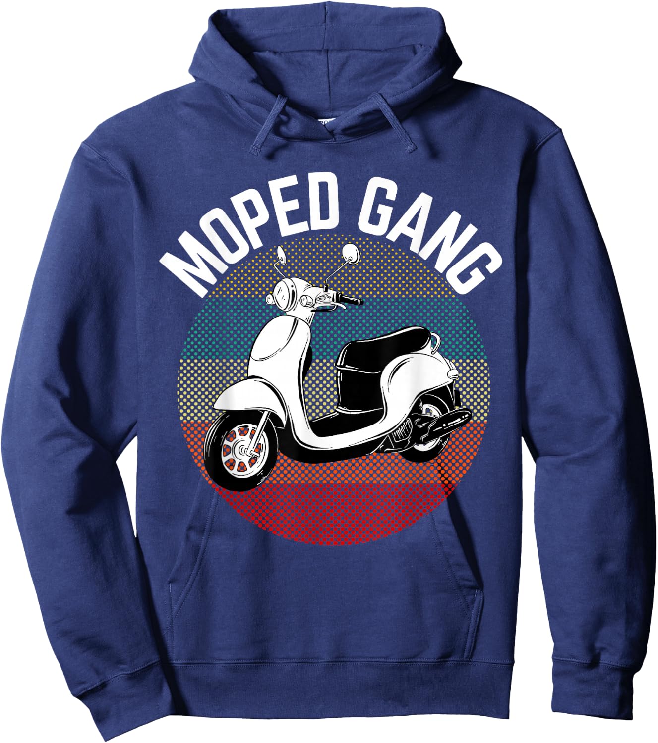 Moped Driver Gift Moped Gang Vintage Scooter Motorcycle Hoodie - Hoodie | Navy