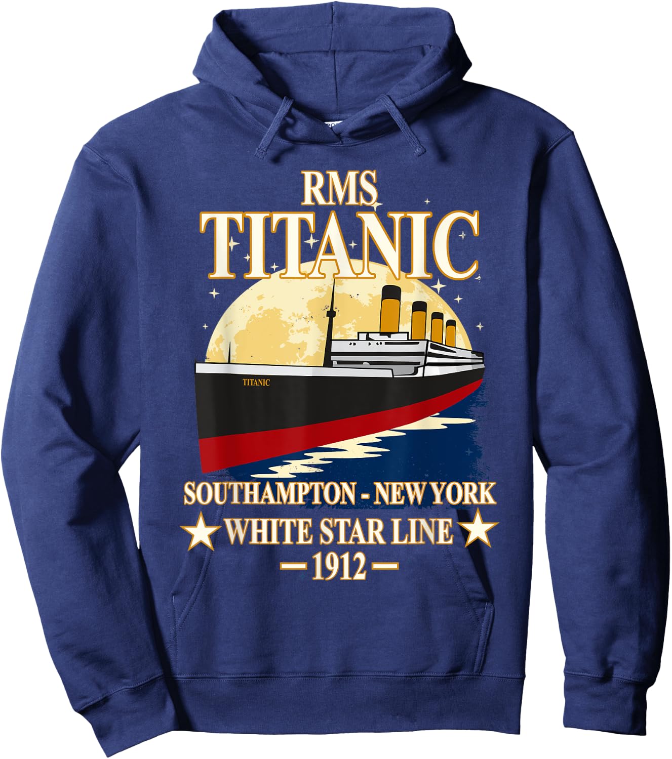 RMS TITANIC White Star Line Cruise Ship 1912 Boys Girls Kids Hoodie - Hoodie | Navy