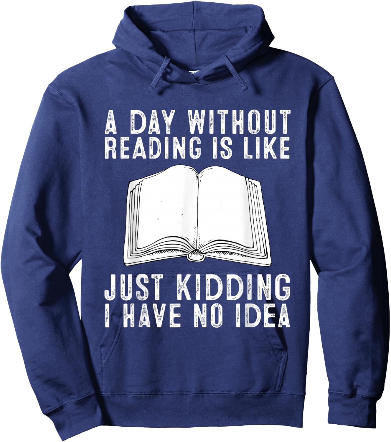 Funny Reading Bookworm Reading Books Lover Hoodie - Hoodie | Navy