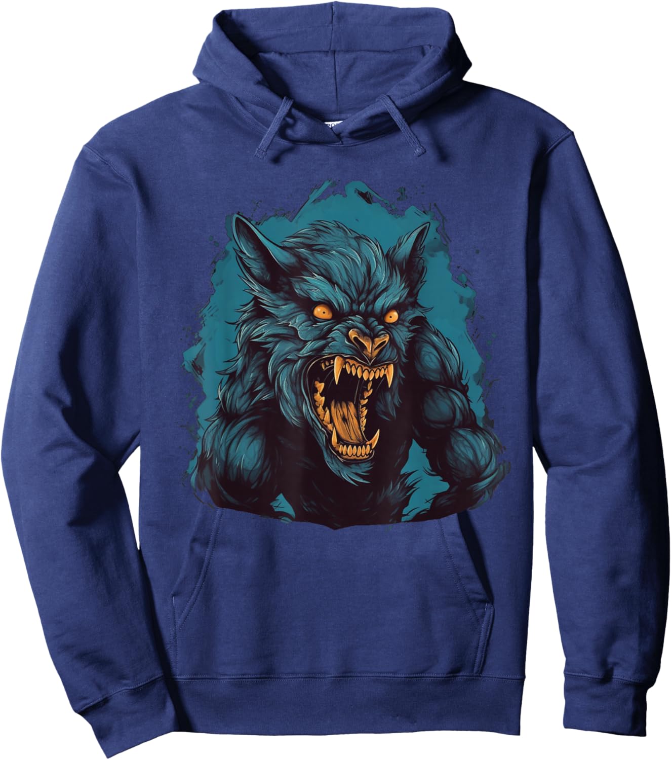 Fun Halloween party with this cool werewolf costume Hoodie - Hoodie | Navy