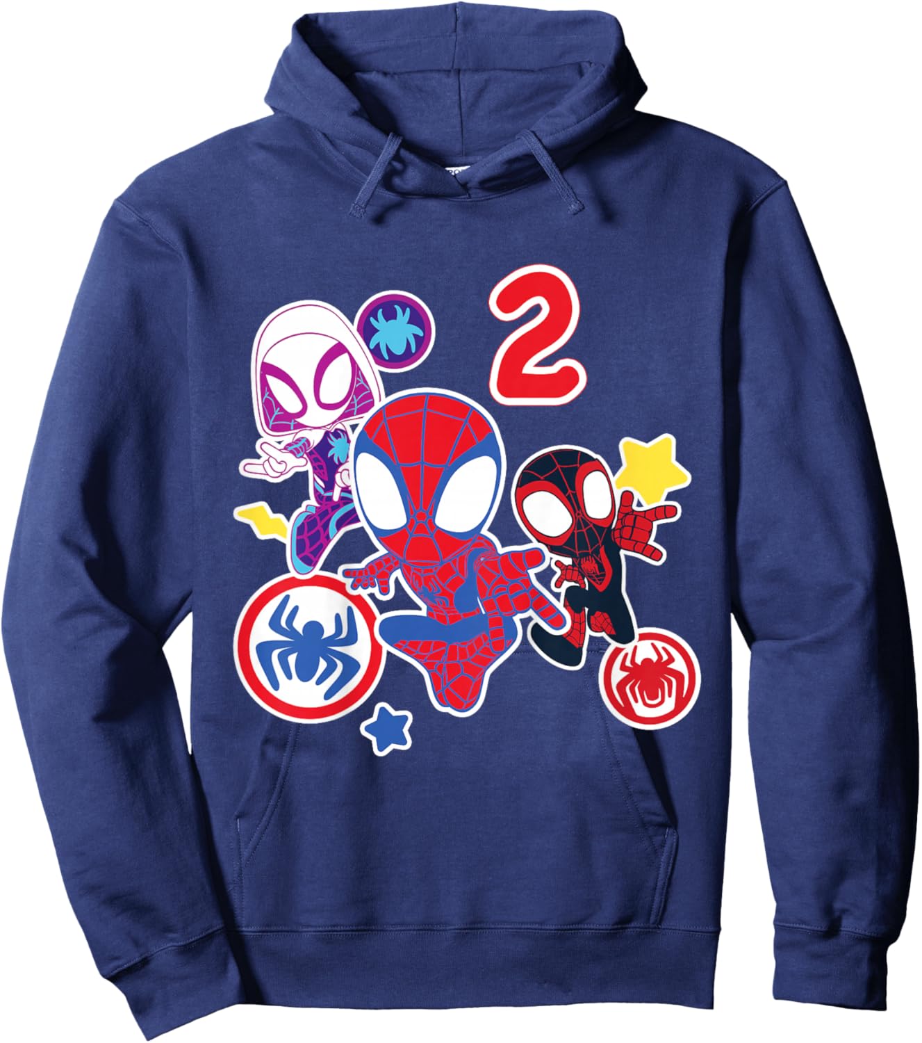 Marvel Spidey and His Amazing Friends 2 Year Old Birthday Hoodie - Hoodie | Navy