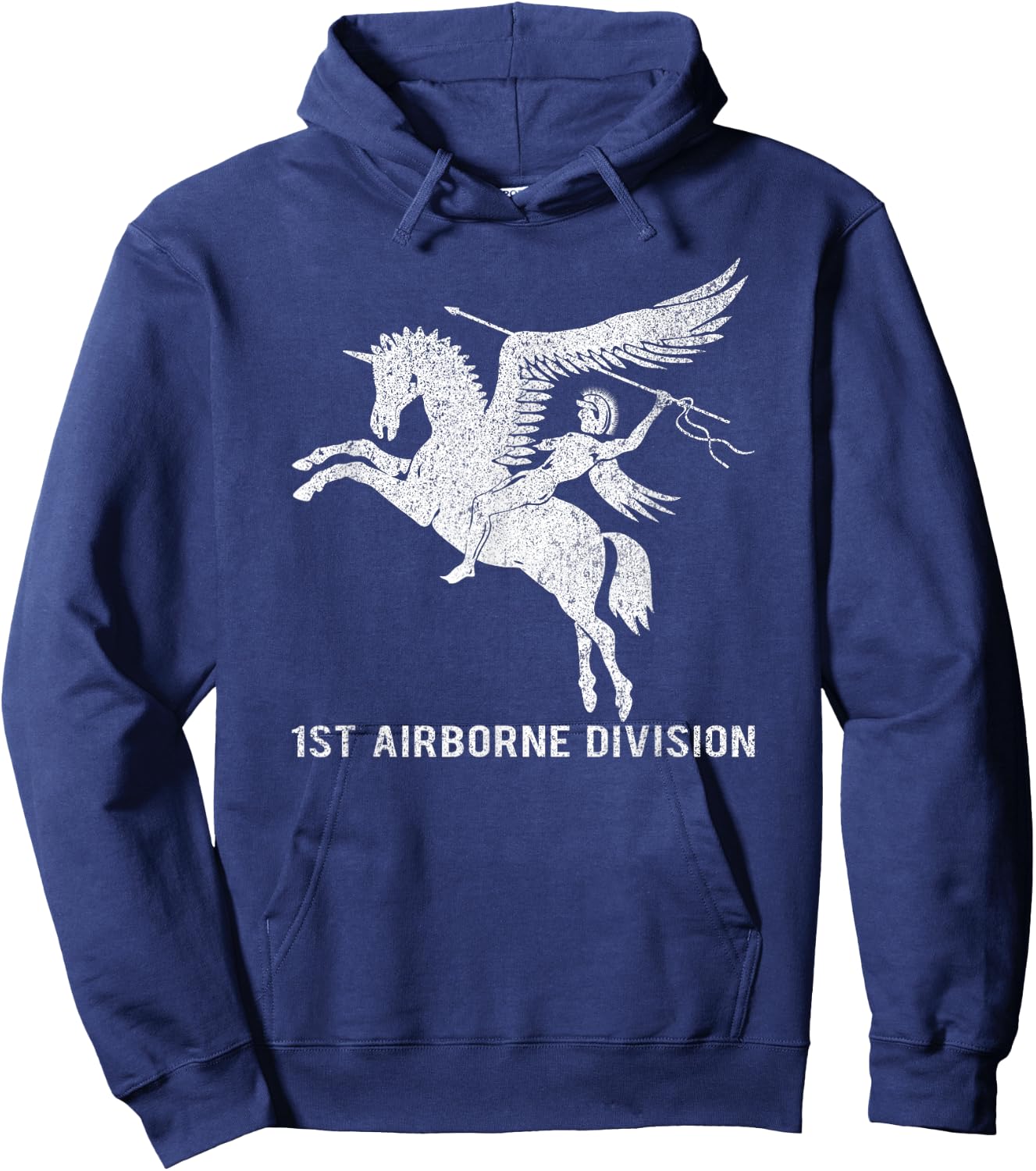 1st Airborne Division British WW2 Infantry Pegasus Insignia Hoodie - Hoodie | Navy