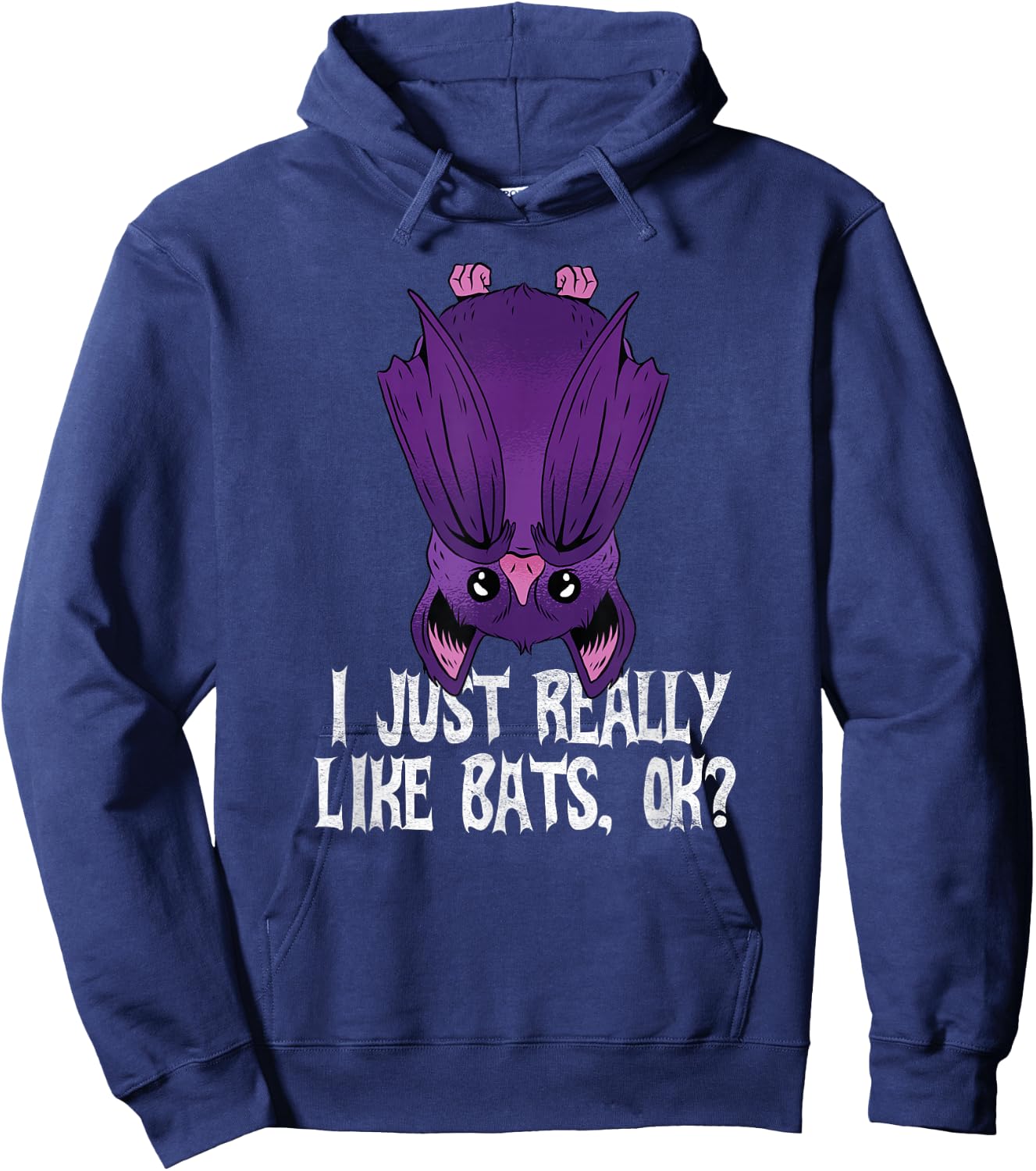 Funny Bat Hoodie - Hoodie | Navy