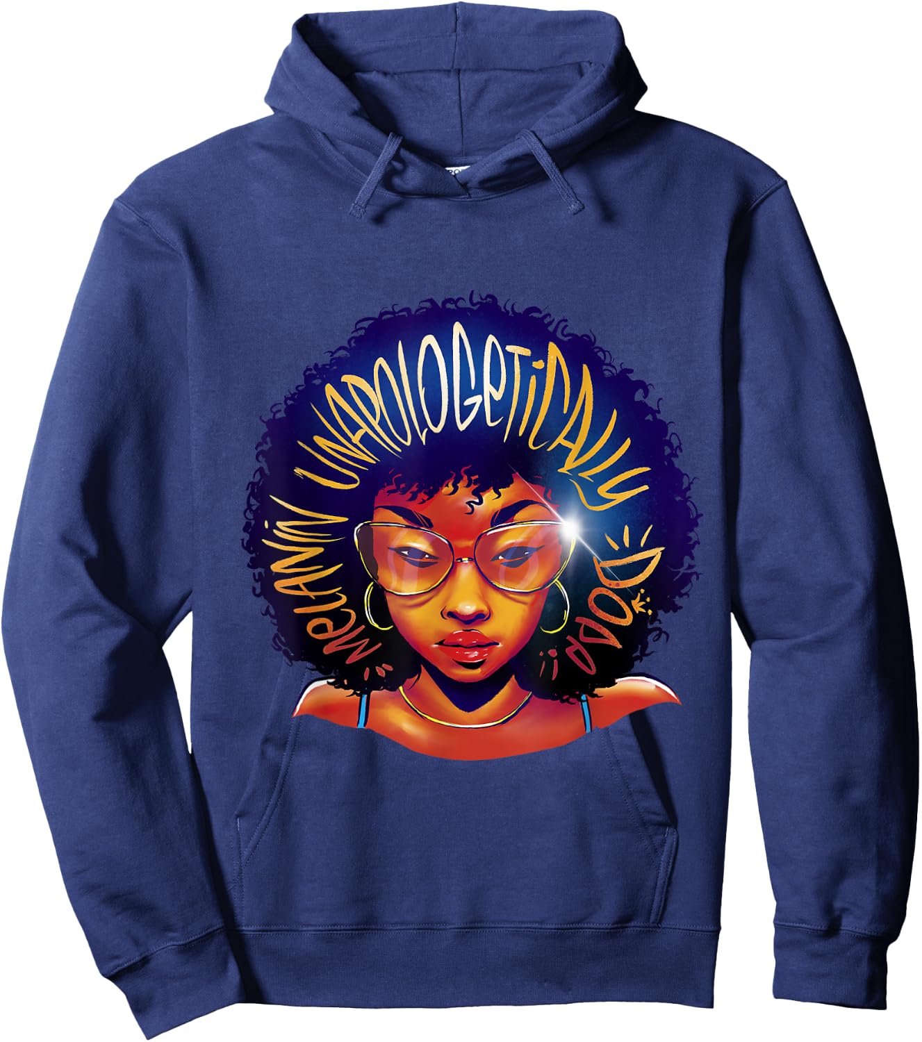Unapologetically Dope Black History Month Strong Men Women Hoodie - Hoodie | Navy