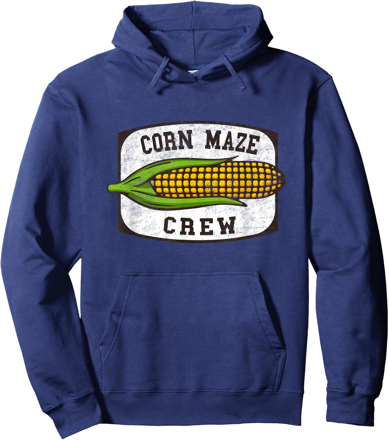Corn Maze Crew - Corn Cob Artwork Hoodie - Hoodie | Navy