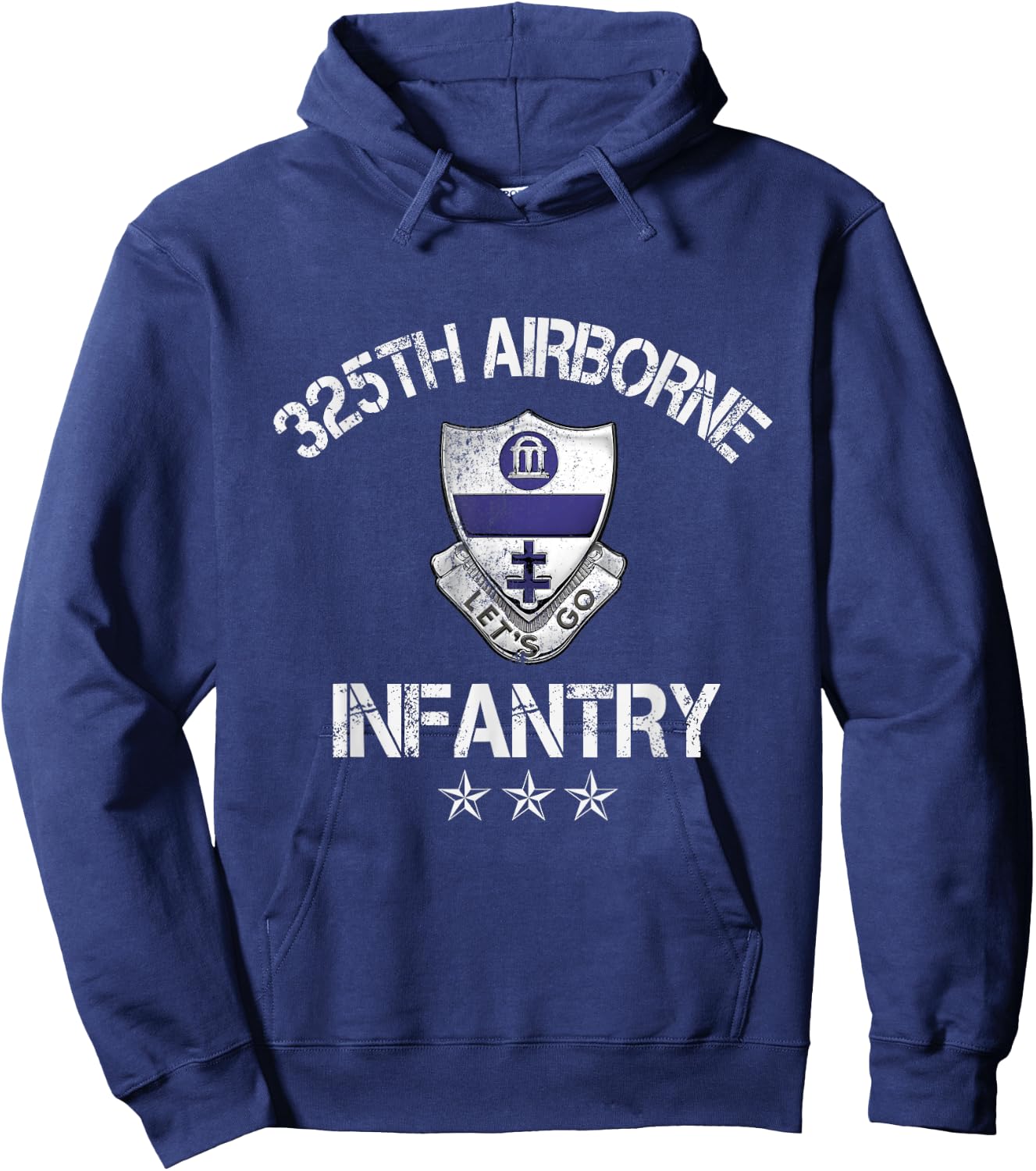 325th Airborne Infantry Regiment Veteran Independence Gift Hoodie - Hoodie | Navy