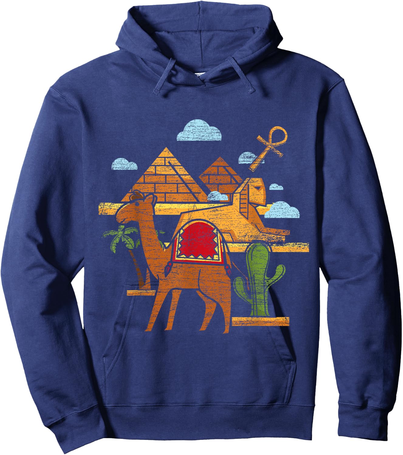 Camel Sphinx Ancient Egypt Hoodie - Hoodie | Navy