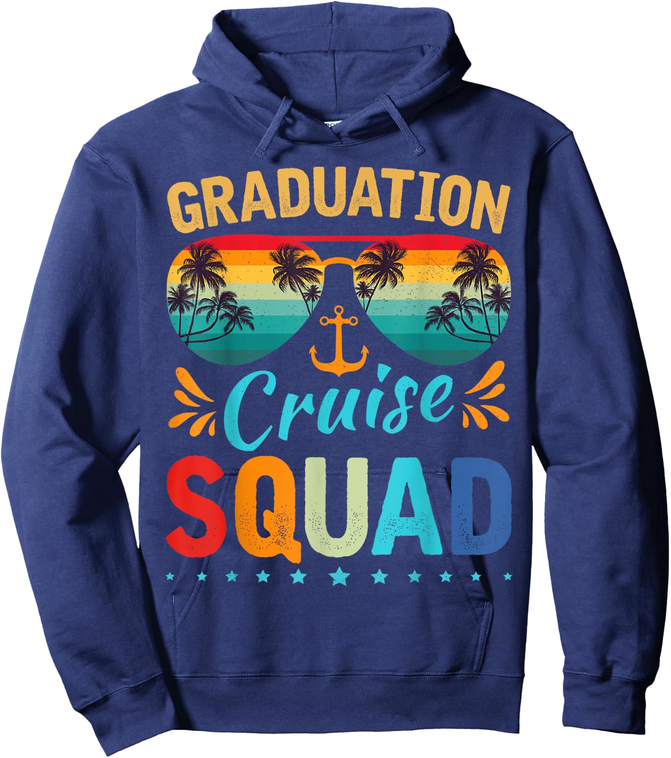 Graduation Cruise Squad 2025 Funny Cruising Graduation Trip Hoodie - Hoodie | Navy