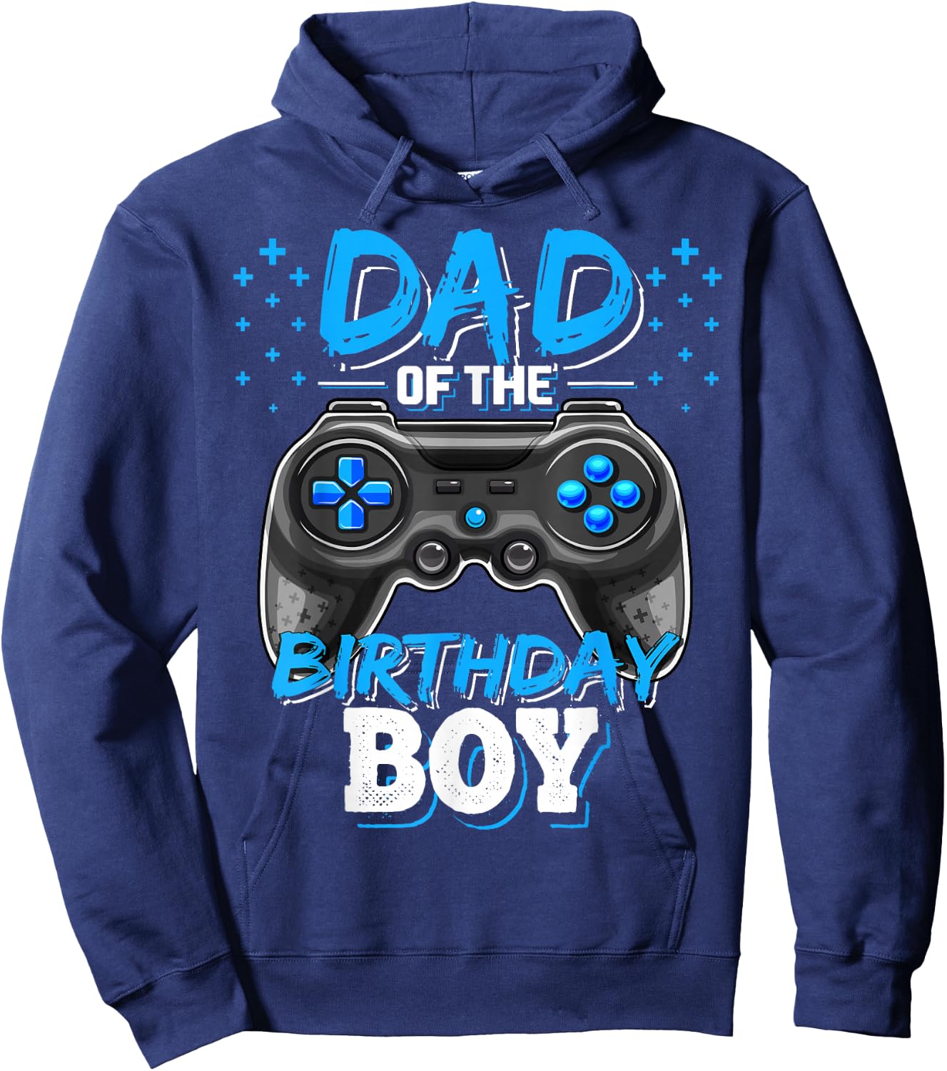 Dad of the Birthday Boy Matching Video Gamer Birthday Party Hoodie - Hoodie | Navy
