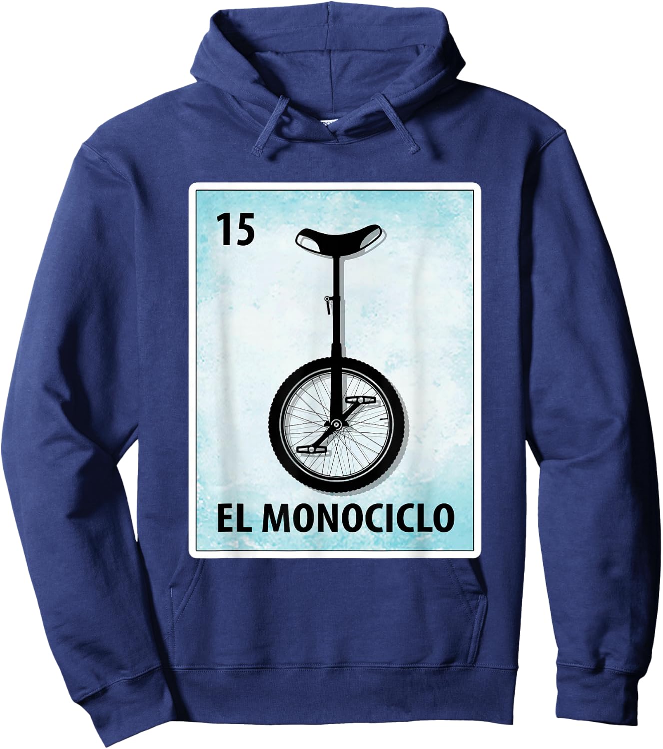 El Monociclo Mexican Unicycle Cards Hoodie - Hoodie | Navy