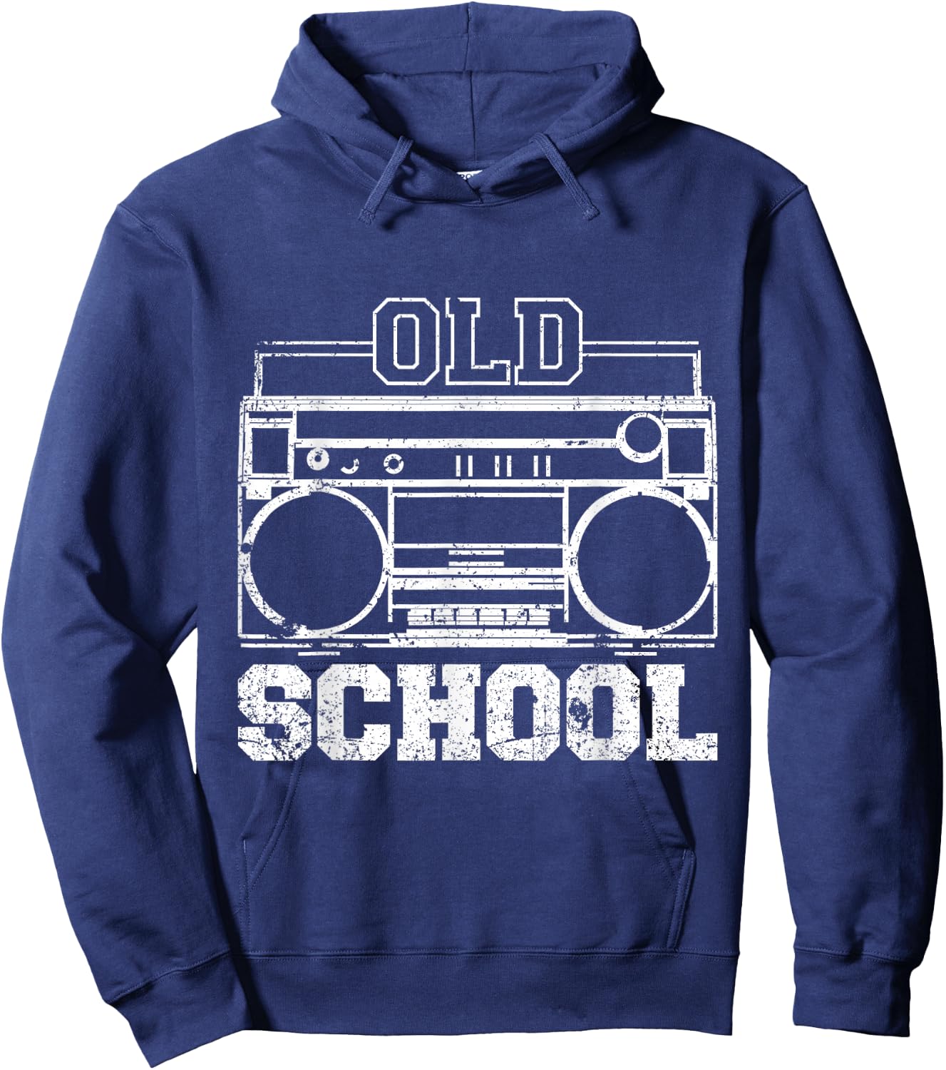 Boom box Old School Rap Design Apparel Hoodie - Hoodie | Navy