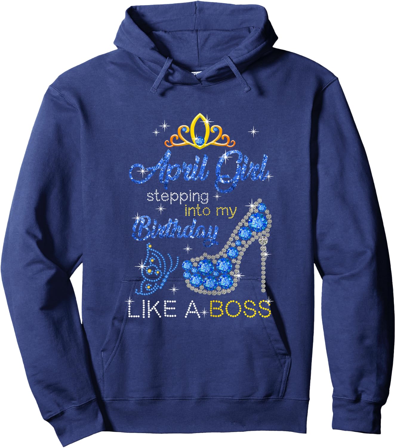 April Girl Stepping Into My Birthday Gift Aries Hoodie - Hoodie | Navy