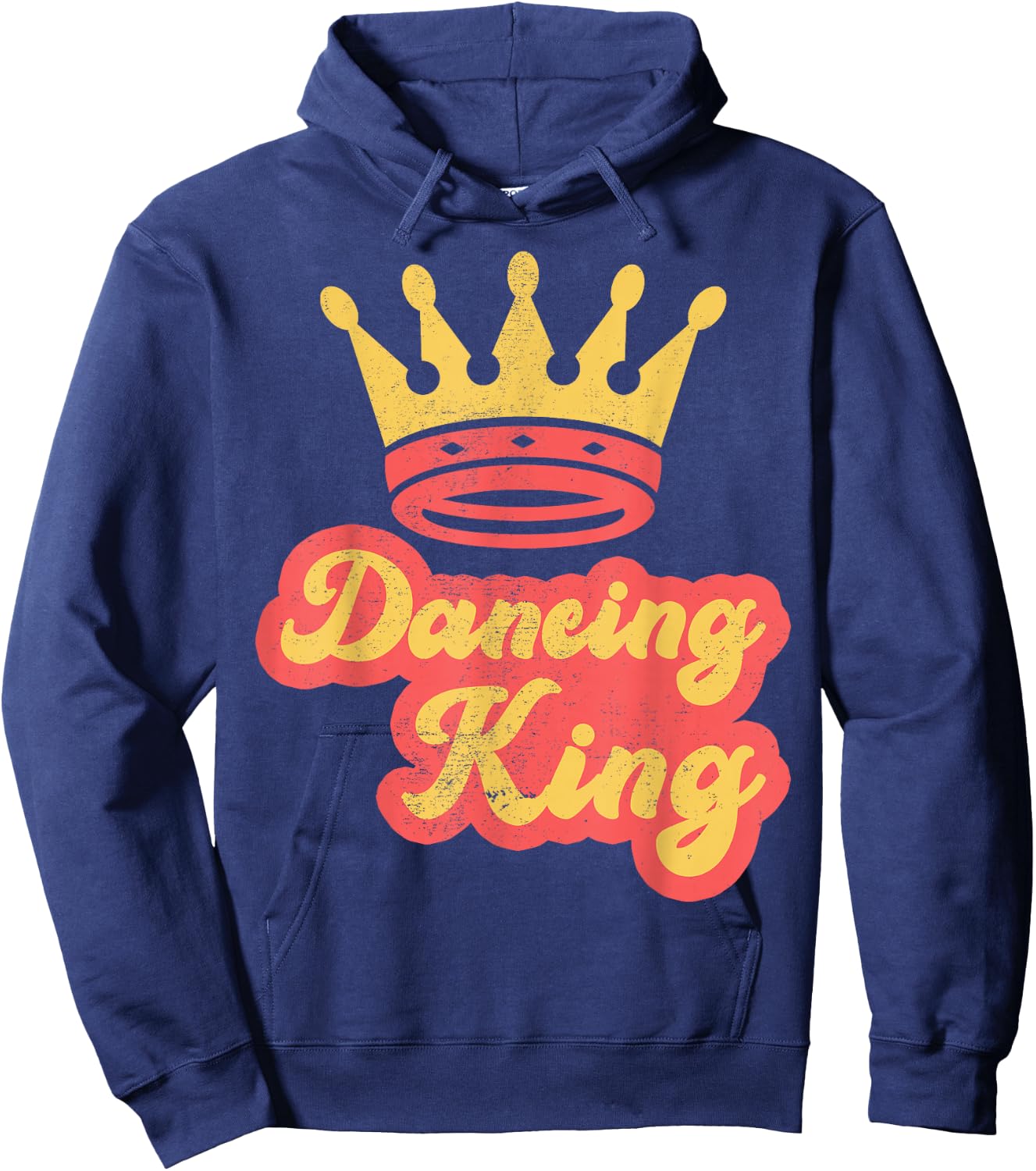 Dancing King Vintage Retro 70s Dancing Hoodie - Hoodie | Navy