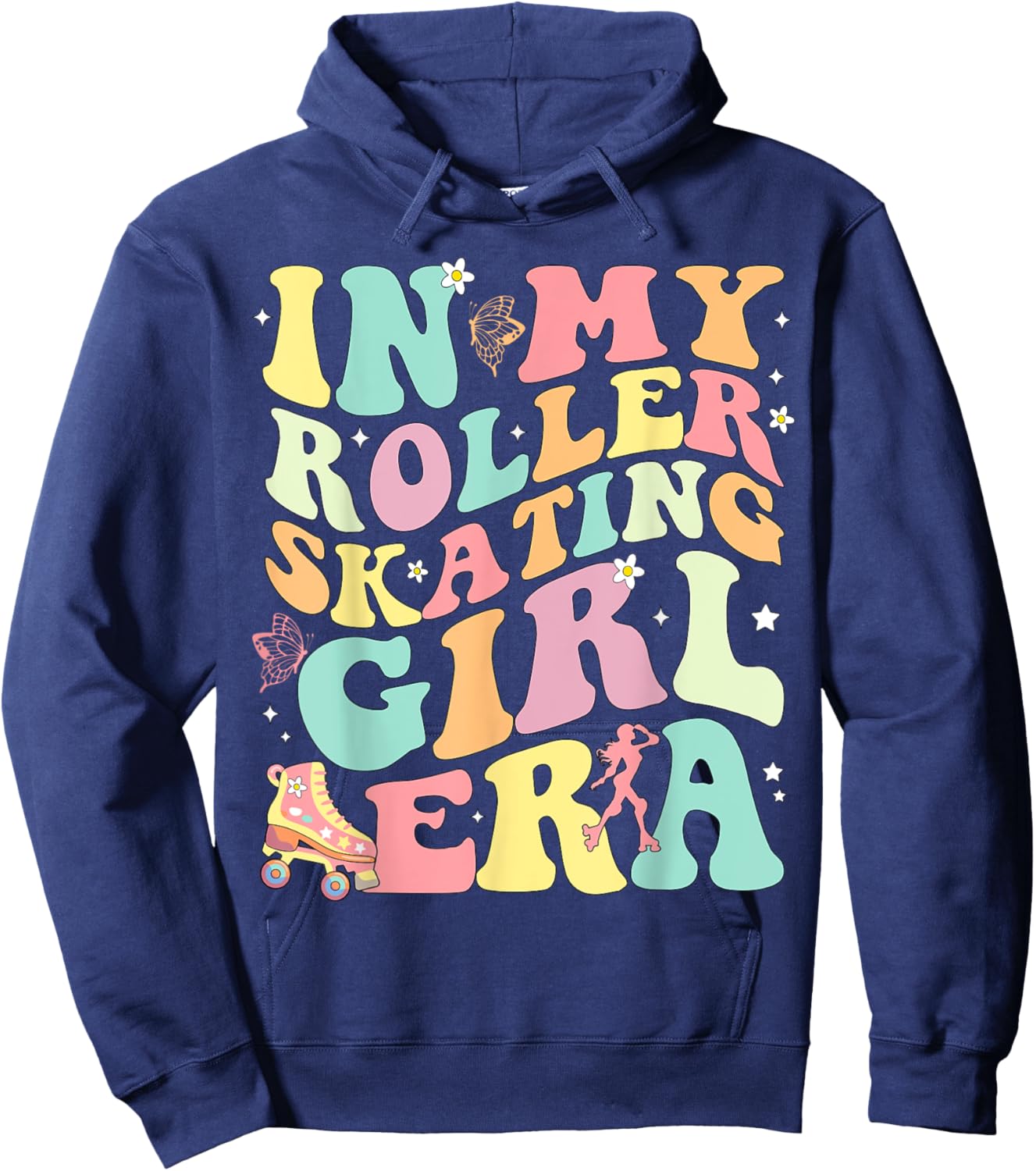 in My Roller Skating Girl Era Hoodie - Hoodie | Navy