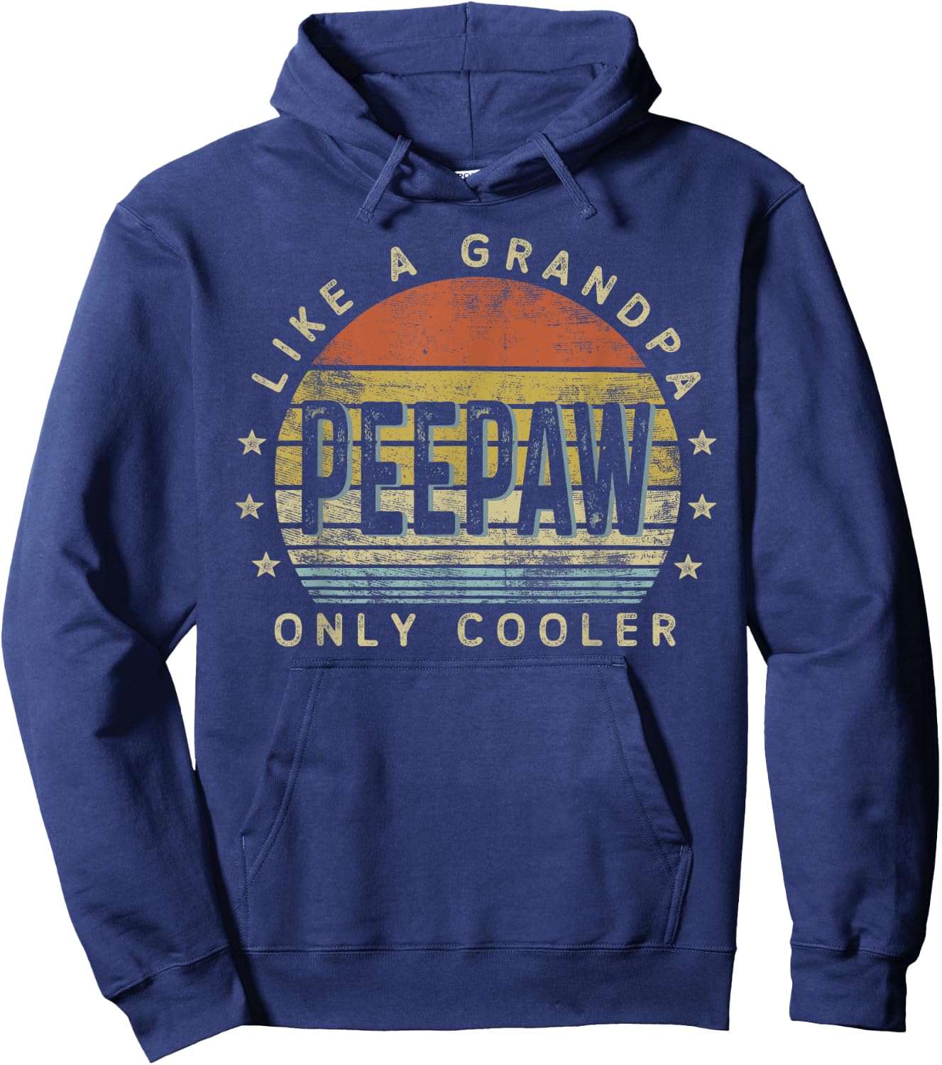 PeePaw Like a Grandpa Only Cooler PeePaw Gifts Vintage Style Hoodie - Hoodie | Navy