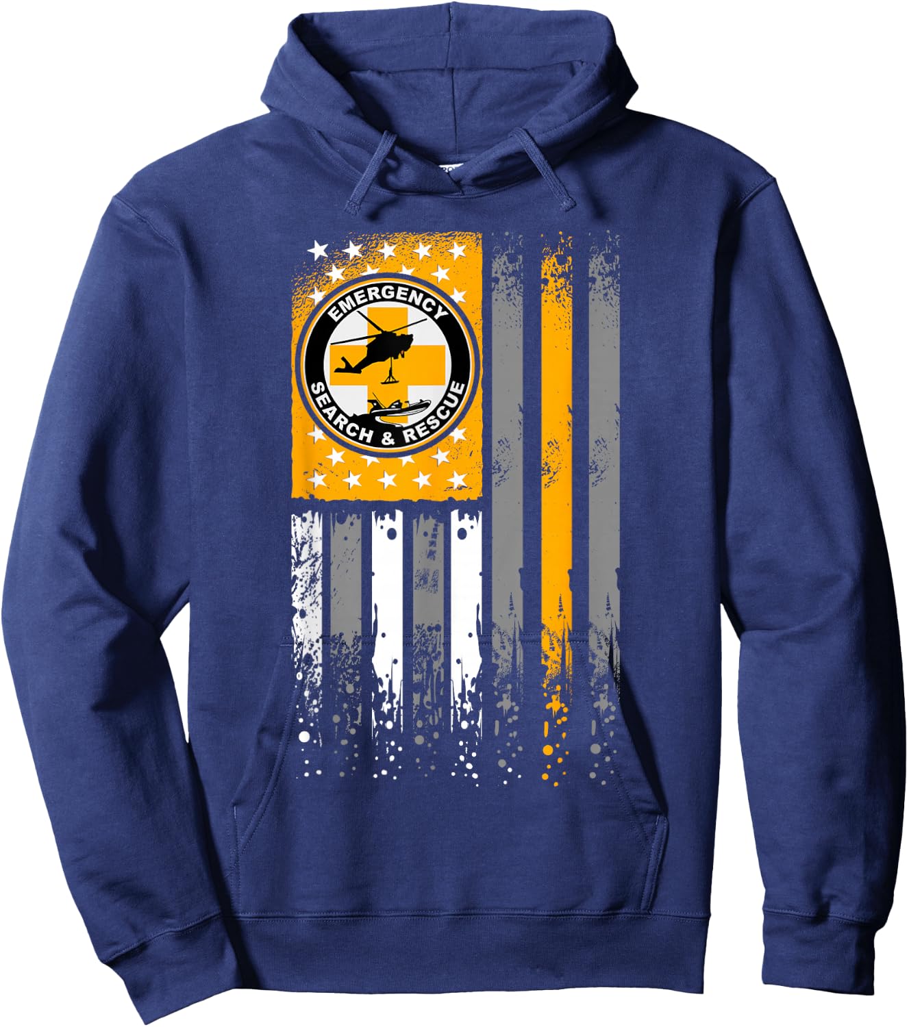 Search and Rescue - Thin Orange Line SAR Emergency Team Hoodie - Hoodie | Navy