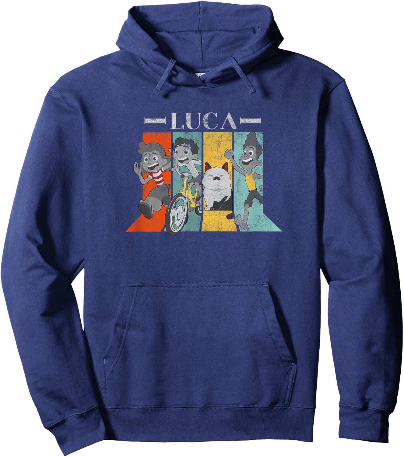 Disney Pixar Luca Character Panels V1 Hoodie - Hoodie | Navy